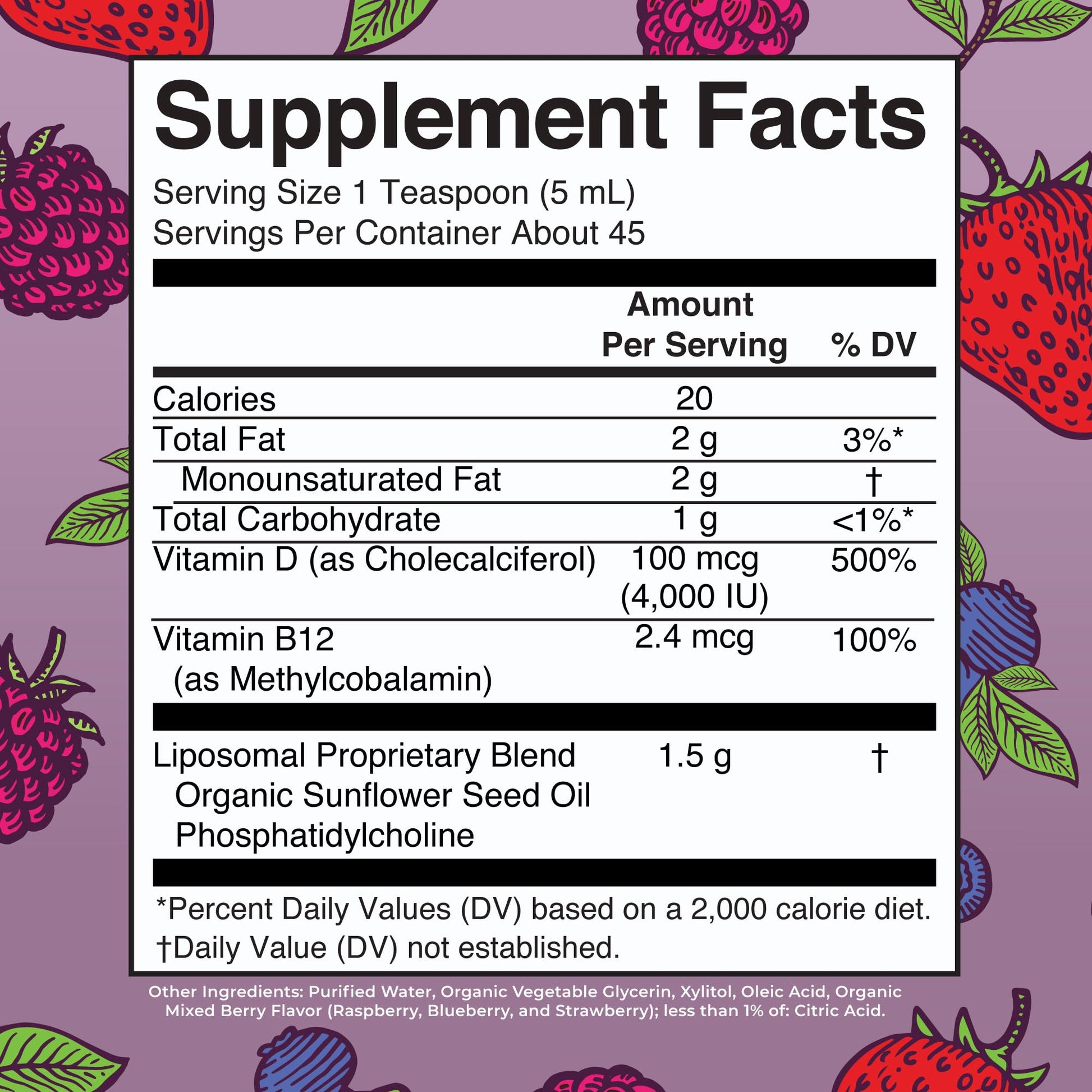 MaryRuth Organics Megadose Vitamin D3 Liposomal | Vitamin D 4000 IU | Ultra Absorption | Immune Support for Adults | Bone Health | VIT D3 | Vegan | Sugar Free | Gluten Free | Non-GMO | 45 Servings MARYRUTH'S uk supplements