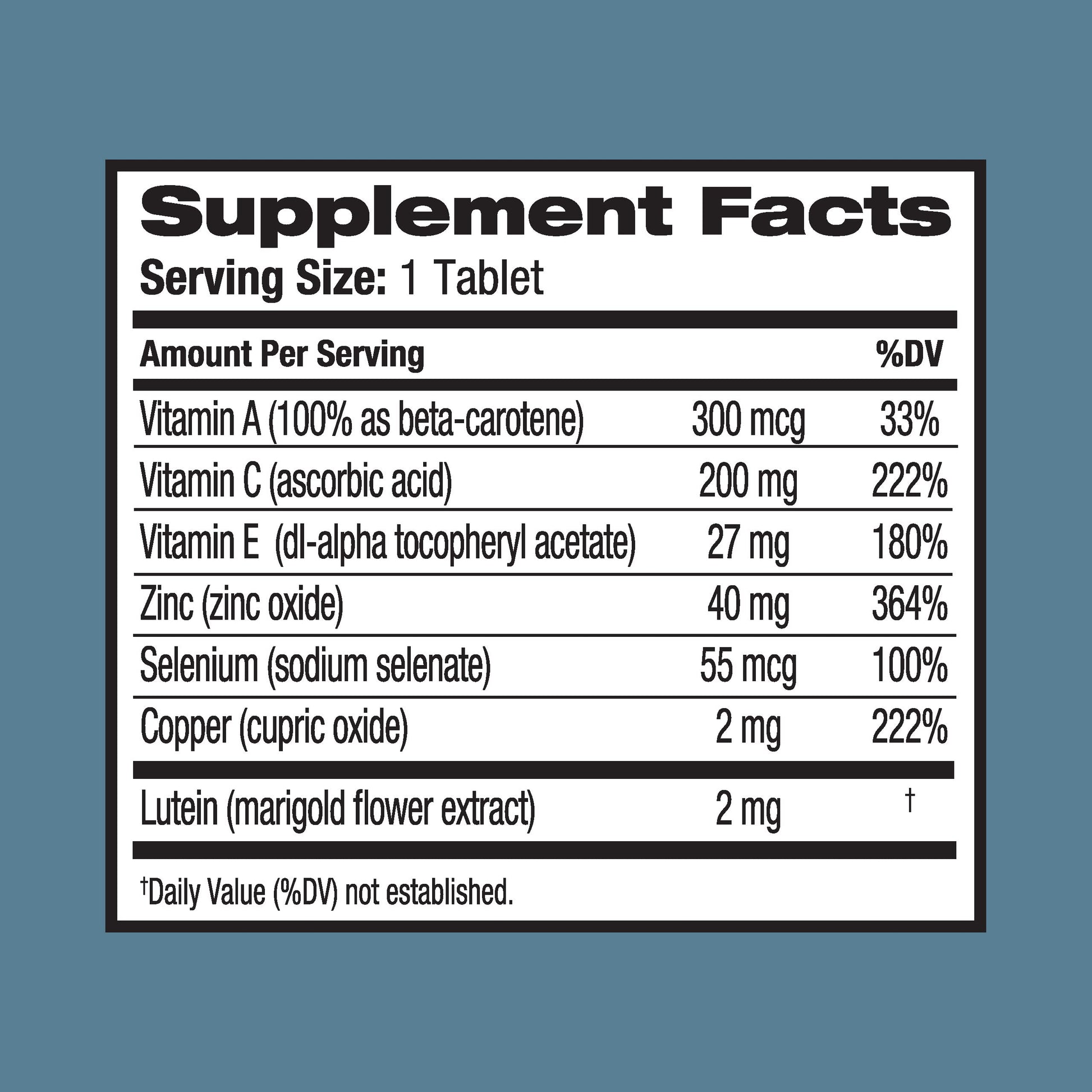 Ocuvite Eye Vitamin & Mineral Supplement, Lutein & Antioxidant Vitamins A, C, E, Zinc for Eye Health, Vitamins for Eyes, 120 Tablets (Pack of 2) Ocuvite uk supplements