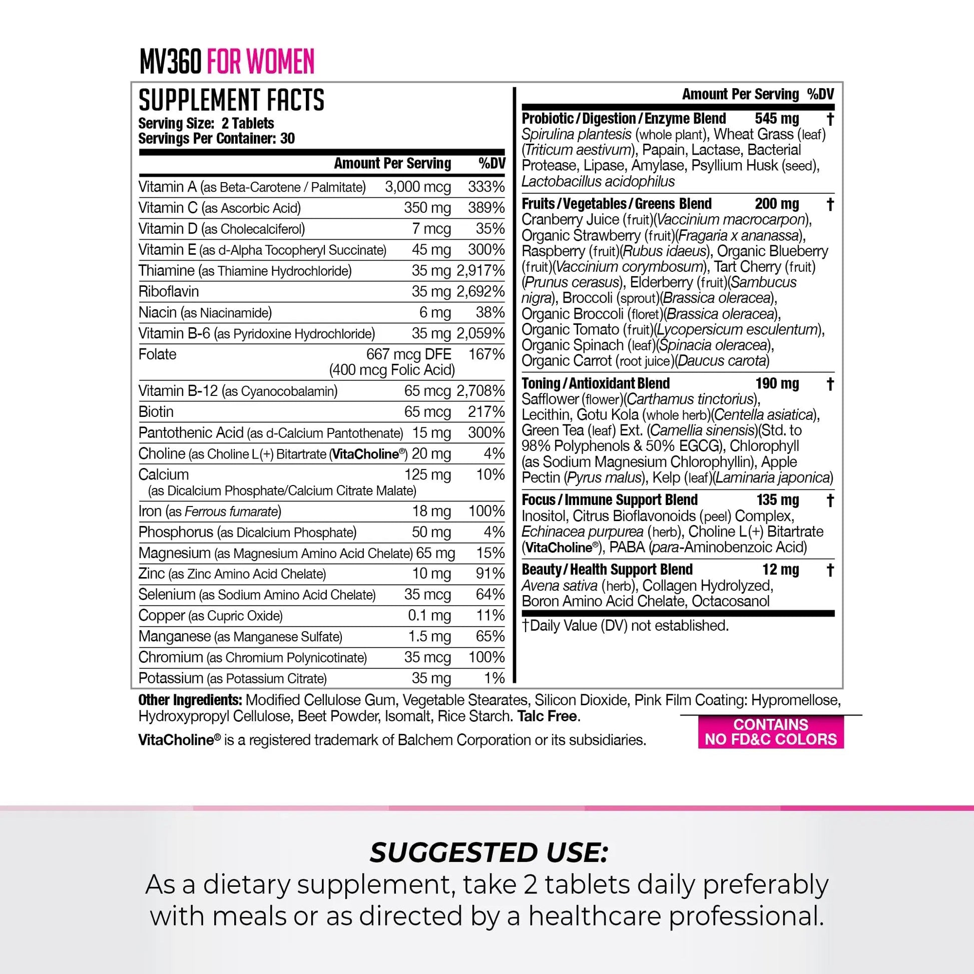 FitLife Brands Women's Nutrition MV360, 5-in-1 Complete Multivitamin with Essential Vitamins for Energy, Digestion, Toning, Immune Support FitLife Brands uk supplements