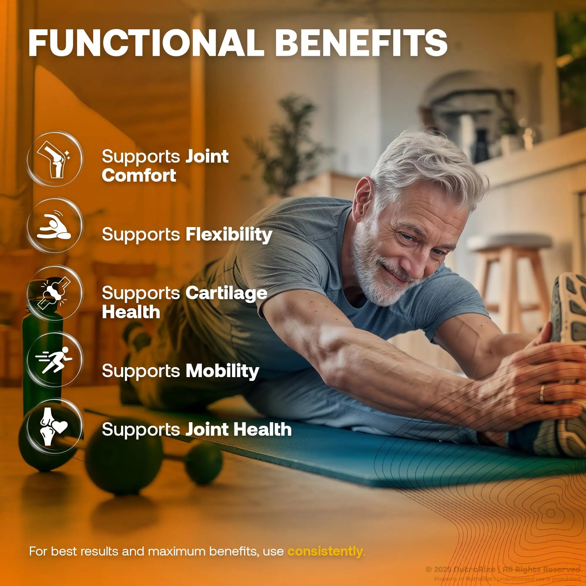 ProFlexen Capsules, ProFlexen Advanced Joint Support Formula, ProFlexen Collagen Support Pills, All Natural Supplement for Healthy and Flexible Joints, Official Pro Flexen Joint Reviews (60 Capsules) NutraRize uk supplements