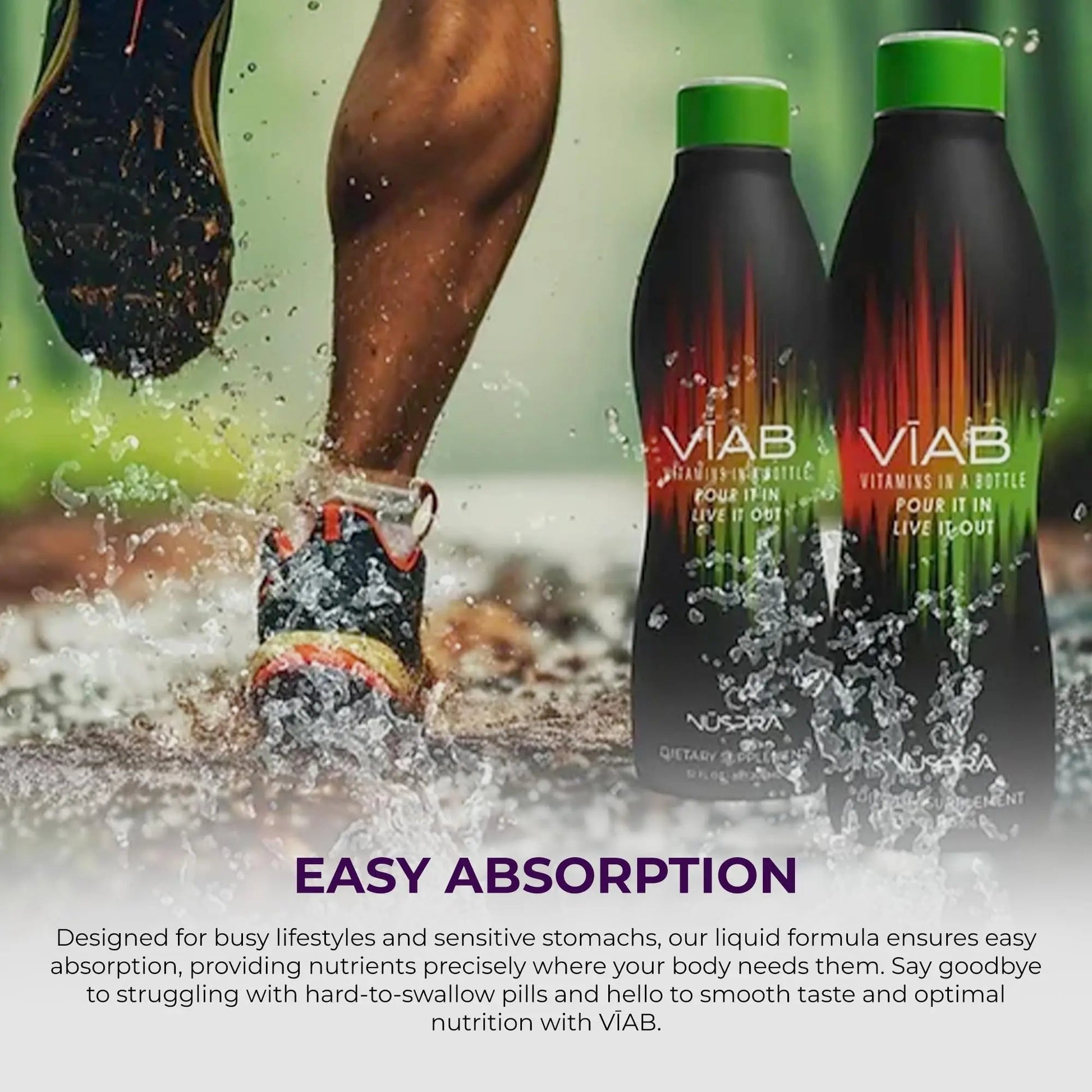 NüSpira - VĪAB Liquid Multi-Vitamin - Effortless Wellness for The Whole Family - Potent Blend of Vitamins & Minerals - Smooth Taste - 30oz NuSpira uk supplements