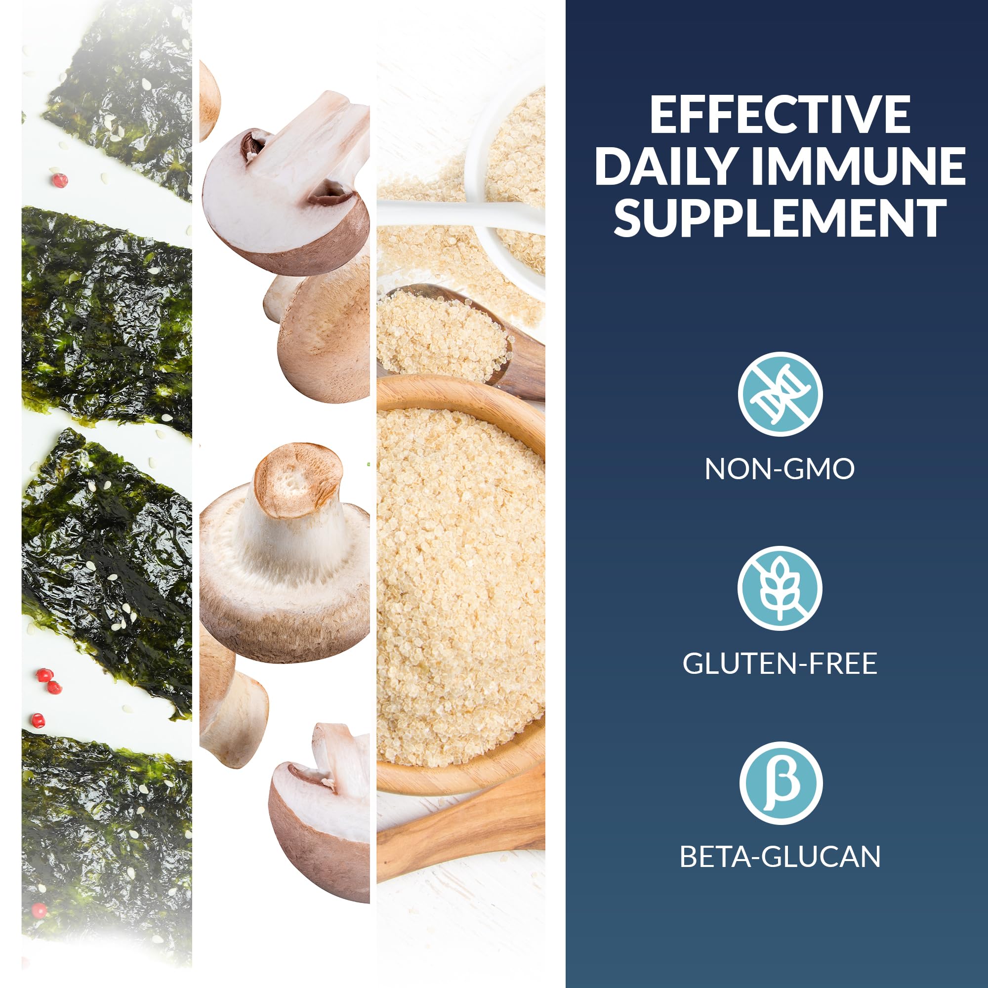 Life Source Basics Immune System Support Activator - High Purity Beta 1,3/1,6 Glucan - Immunity and Vitamin Supplement Non-GMO & Vegan Friendly for Men & Women, Gluten-Free 500 mg - 60 Capsules L LIFE SOURCE BASICS uk supplements