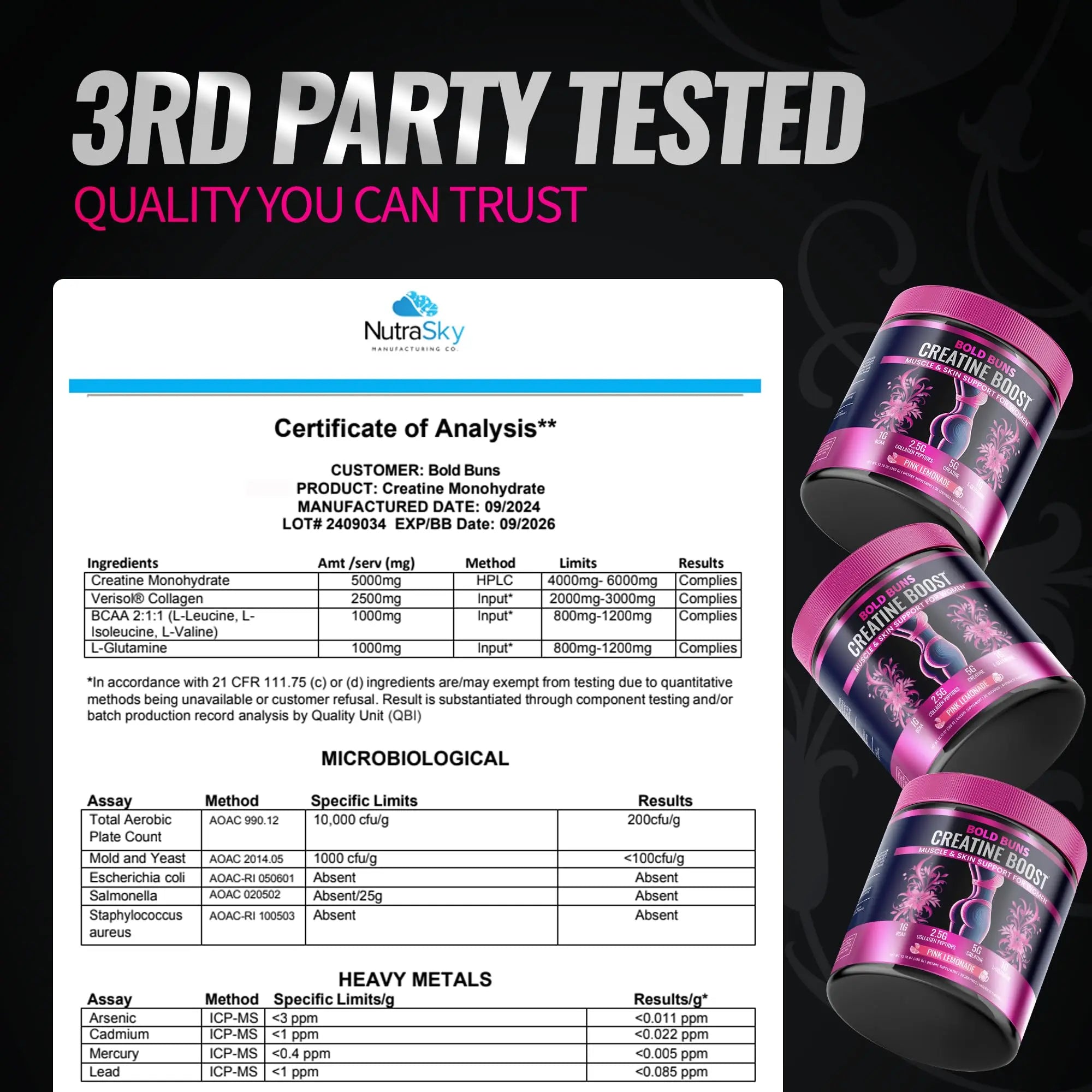 Bold Buns Creatine for Women – Supplement with Collagen & BCAA – Supports Muscle Development, Post-Workout Recovery, Skin Elasticity, Bold Buns uk supplements
