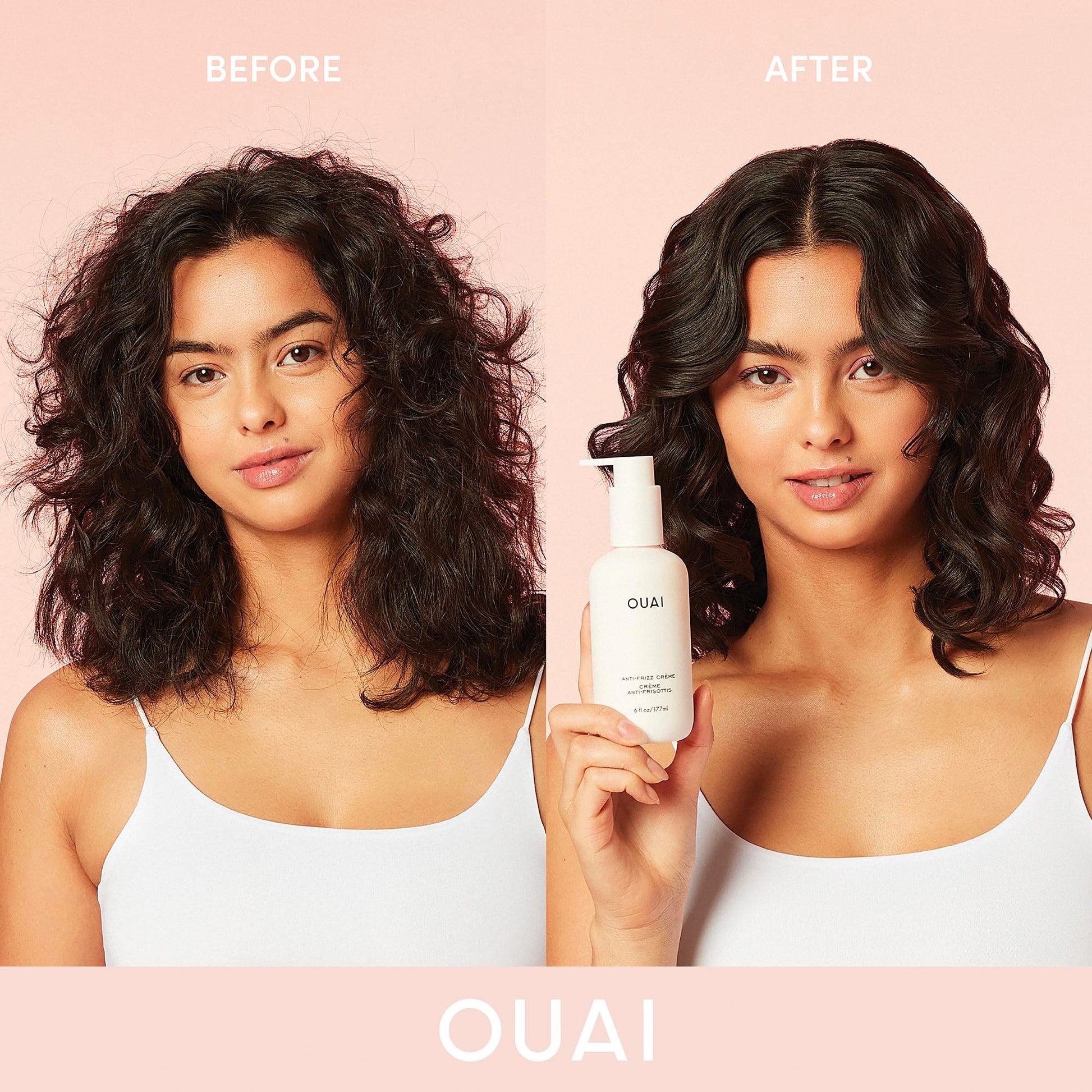 OUAI Anti Frizz Cream - Moisturizing Hair Cream with Frizz Control & Heat Protection - Provides Lasting Hydration with Jackfruit & Beetroot Extract - Paraben, Phthalate & Sulfate Free (6 oz) OUAI uk supplements