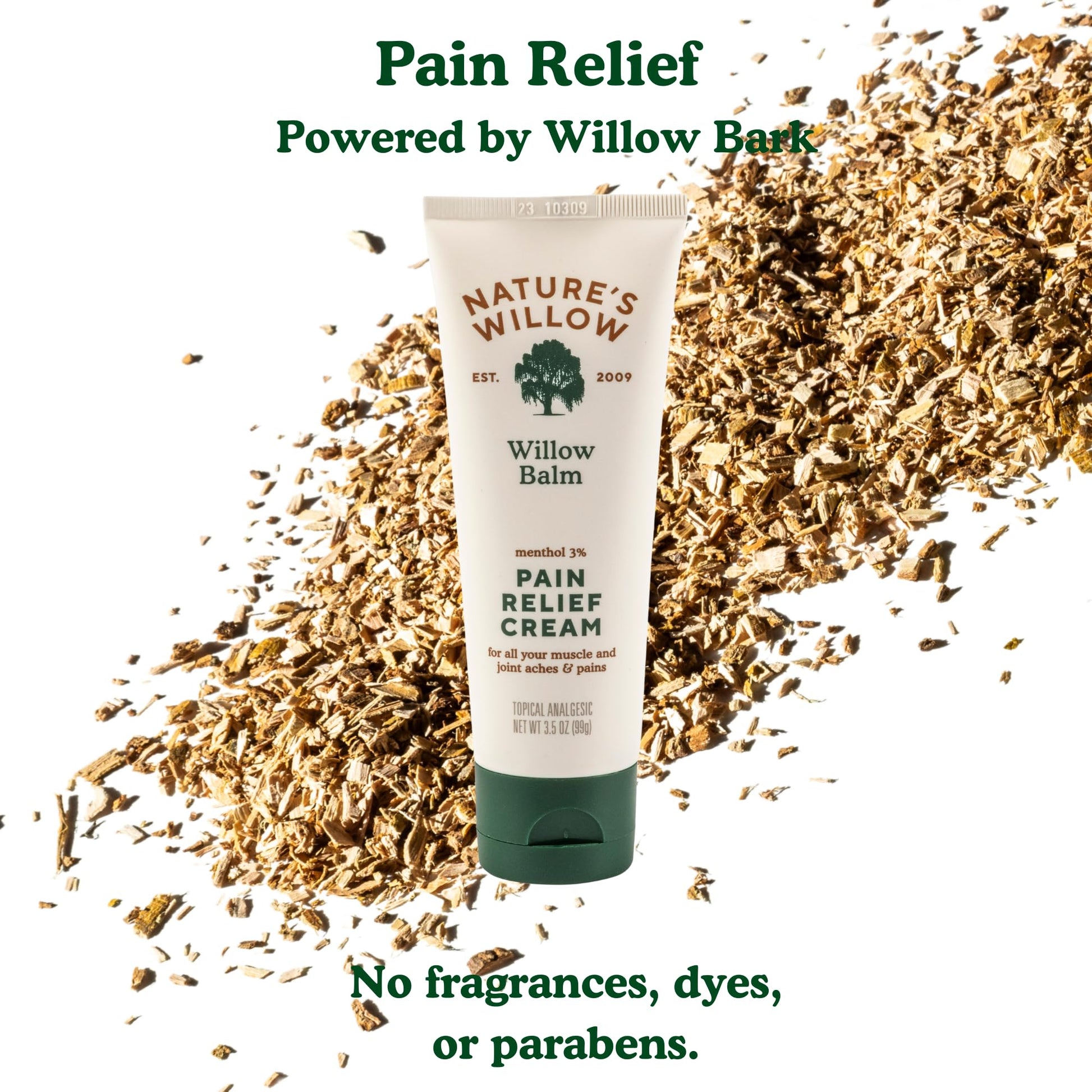 Nature's Willow Willow Balm Natural Pain Relief Cream for Muscles & Joints | Fast-Acting with Willow Bark & Menthol | Free from Artificial Fragrances & Dyes | 6-Pack | 3.5 fl oz Nature's Willow uk supplements