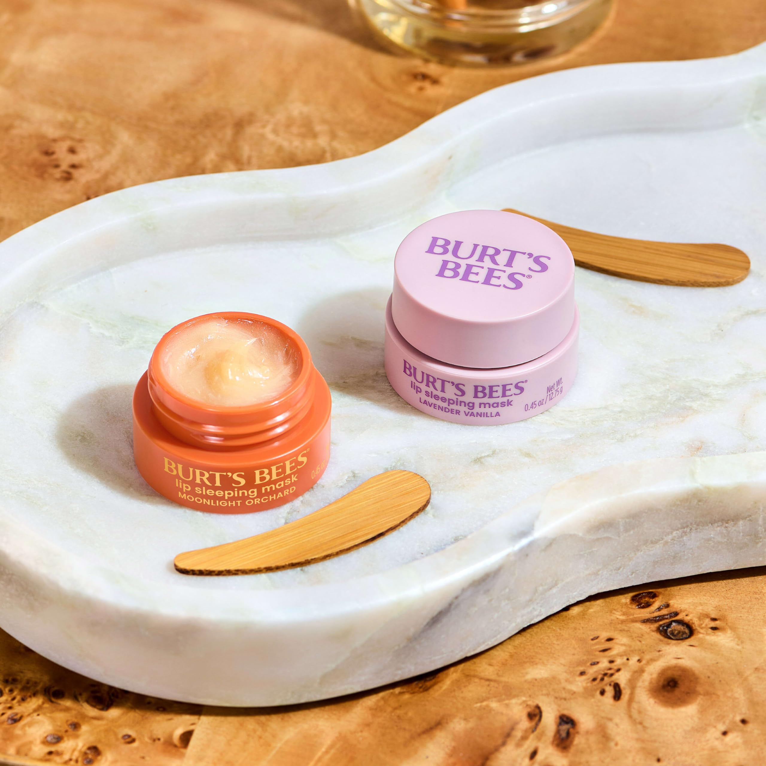 Burt’s Bees Lavender Vanilla Lip Sleeping Mask, With Hyaluronic Acid and Squalane Moisturizer To Instantly Hydrate Lips, Overnight Mask and Treatment, 0.45 oz. Burt's Bees uk supplements