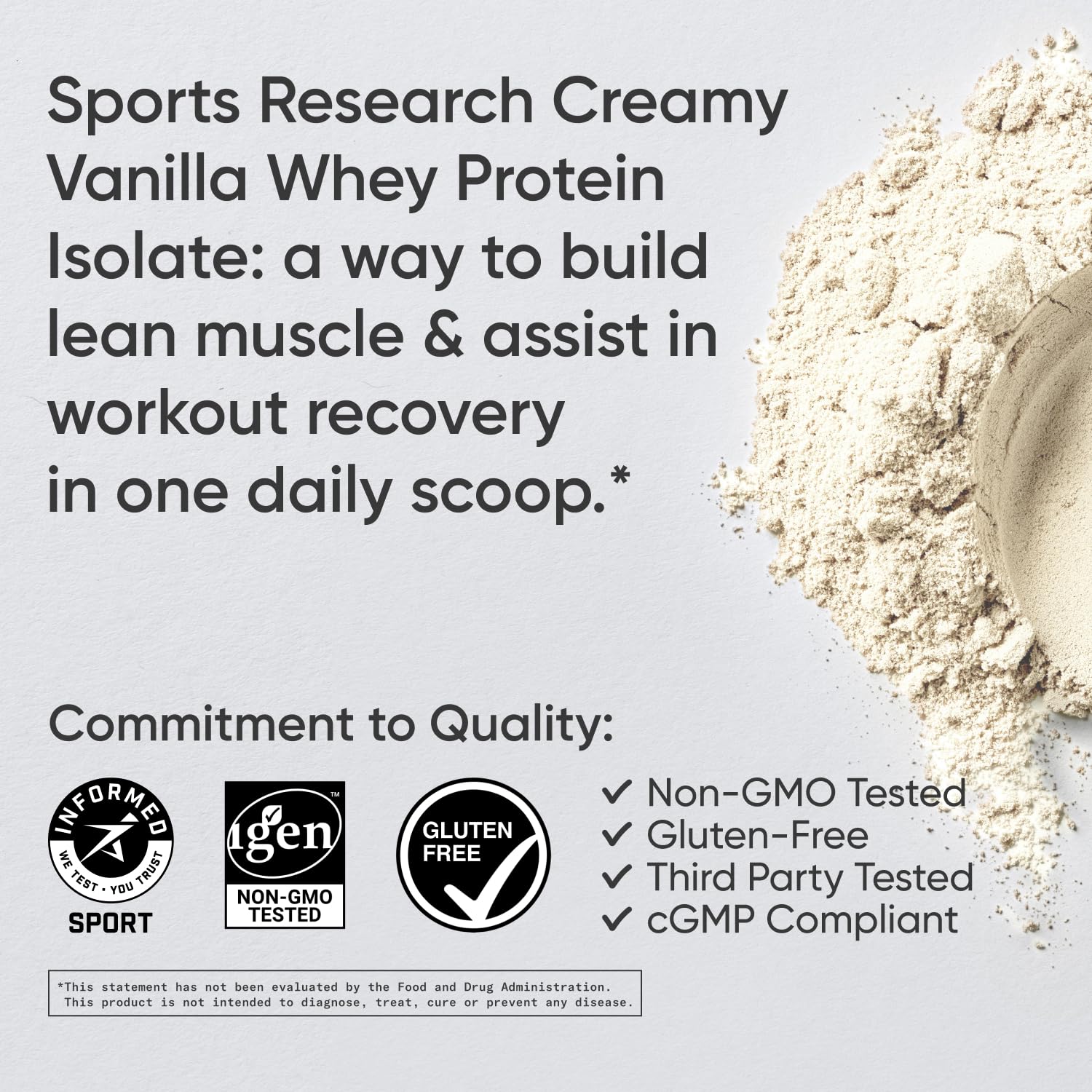Sports Research Whey Protein Isolate - Sports Nutrition Protein Powder 25g per Serving Sports Research uk supplements