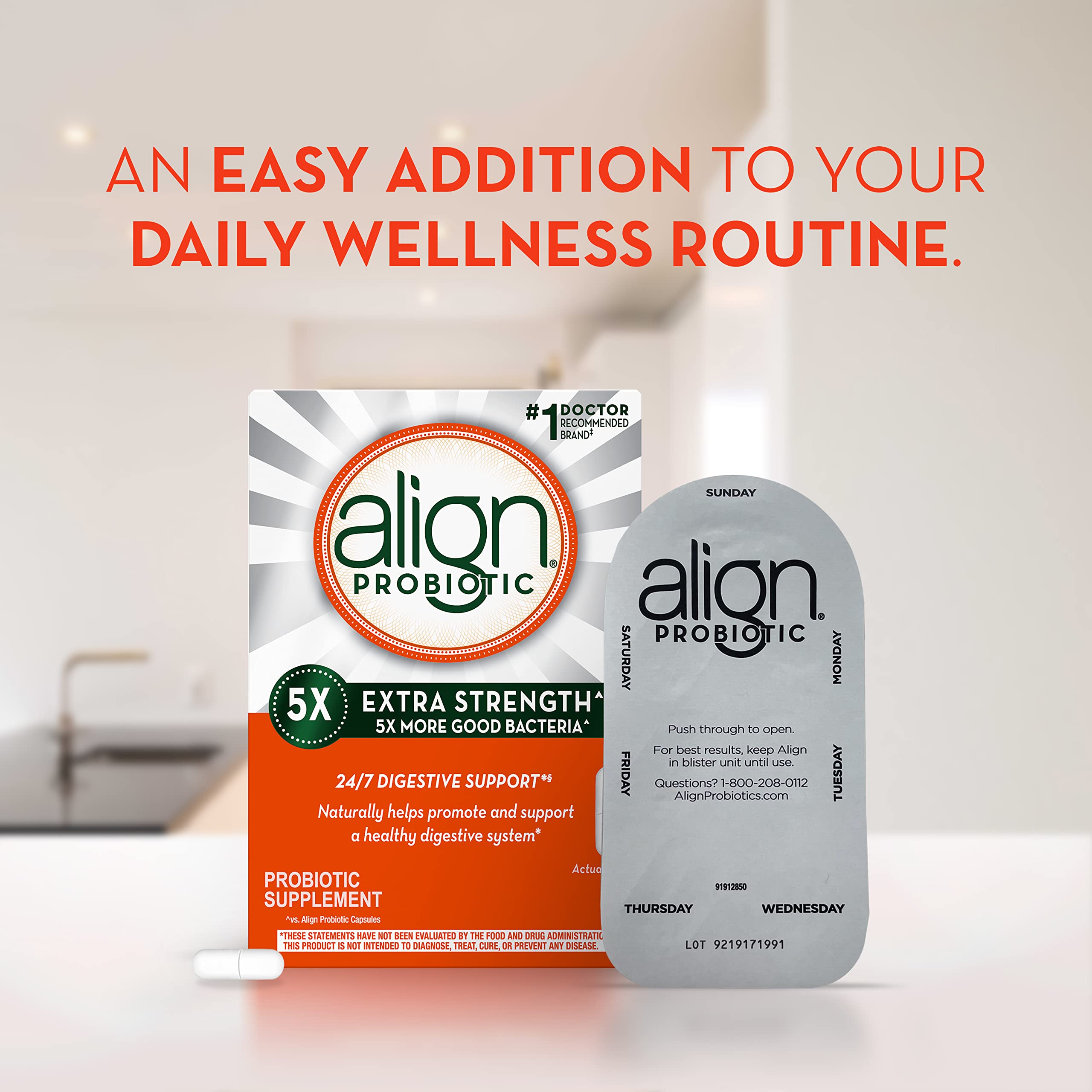 Align Probiotic Extra Strength, Probiotics for Women and Men, #1 Doctor Recommended Align uk supplements