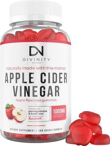 Apple Cider Vinegar Gummies for Weight Loss - Nutritional Supplement for Detox, Cleanse Divinity Nutra uk supplements