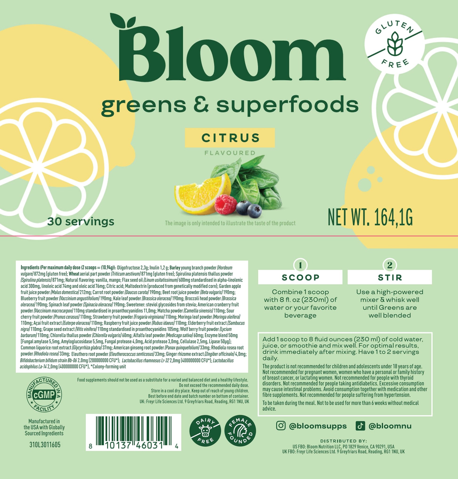 Bloom Nutrition Greens and Superfoods Powder for Digestive Health, Greens Powder Bloom Nutrition uk supplements