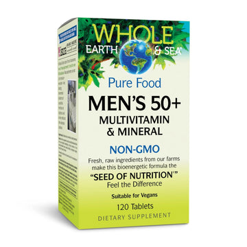 Natural Factors Whole Earth & Sea Men's 50+ Multivitamin & Mineral - Daily Nutritional Support Multivitamin Natural Factors uk supplements
