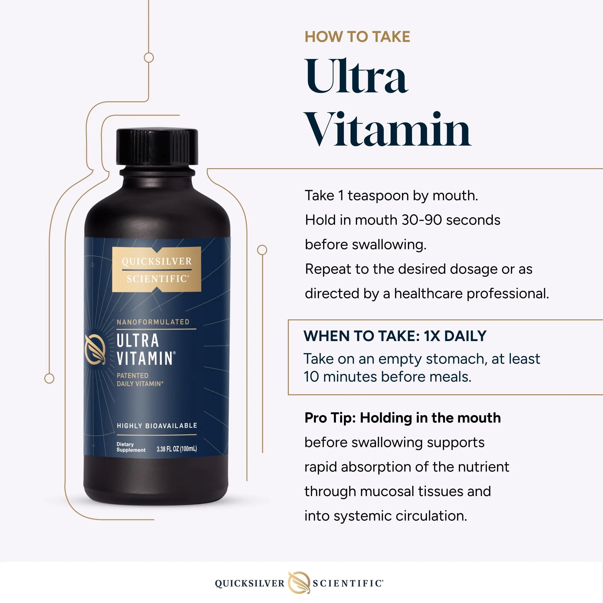 Quicksilver Scientific Liposomal Ultra Vitamin - Liquid Multivitamin & Antioxidant Supplement for Energy, Liver Health & Brain Support Quicksilver Scientific uk supplements