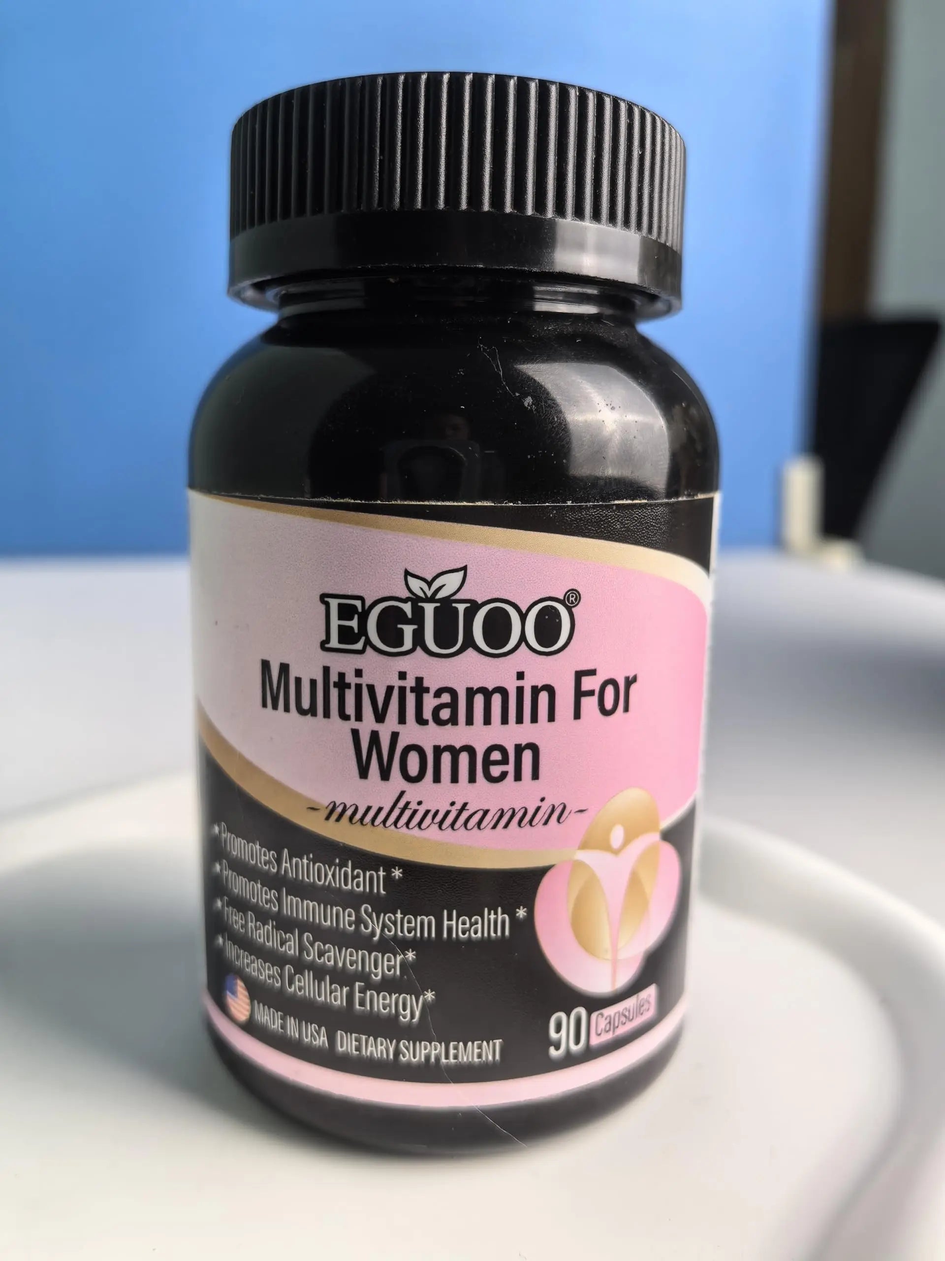 EGUOO Women’s Multivitamin 90 Capsules - Vitamin C, E, Biotin & Folic Acid for Energy, Immune Support, Brain, Heart, Eye & Bone Health EGUOO uk supplements