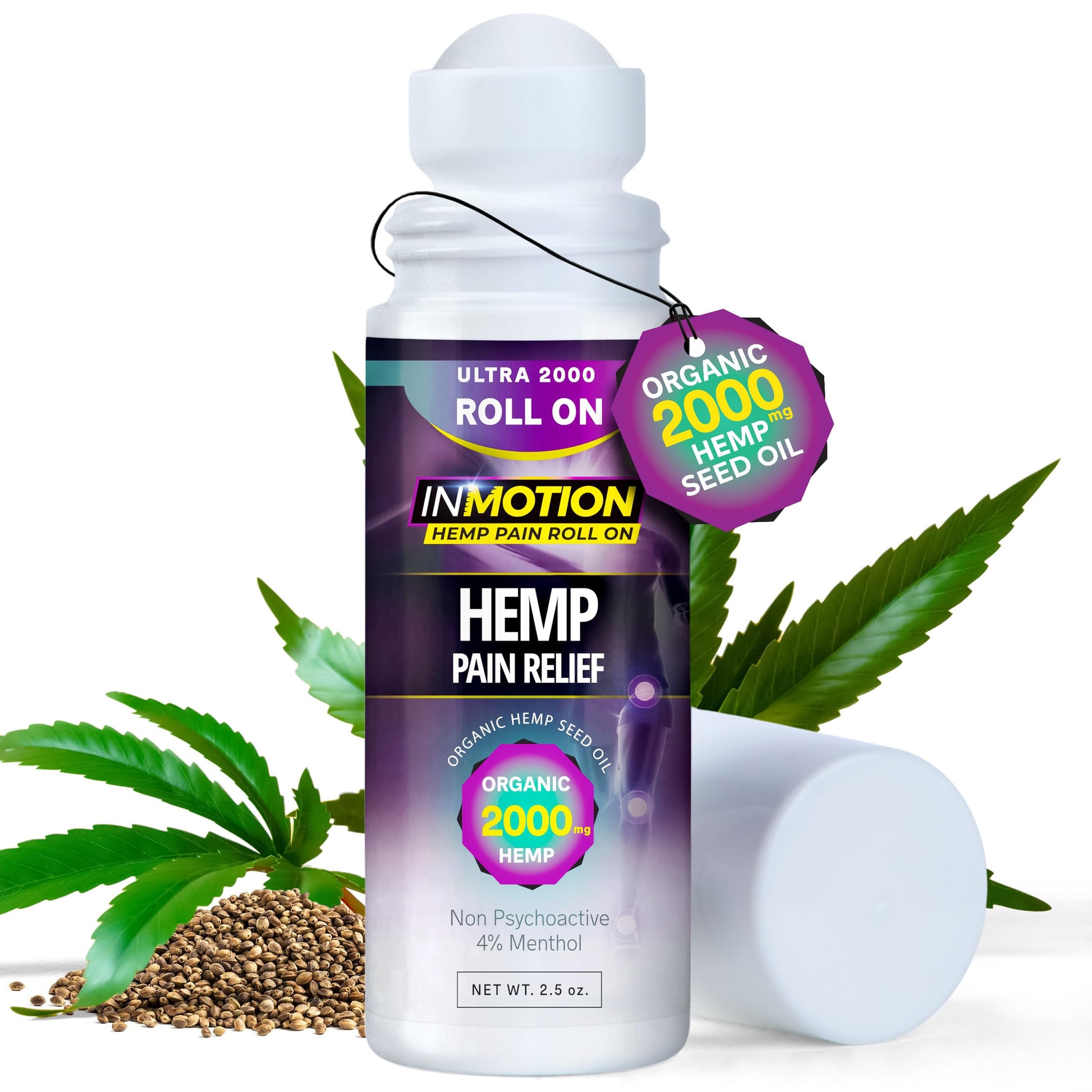 Inmotion Hemp Roll On for Pain Relief - Premium Ultra Strength Fast Acting, Long Lasting, Odorless Hemp Oil Roll On Pain Reliever for Joint, Muscle, & Back InMotion Hemp uk supplements