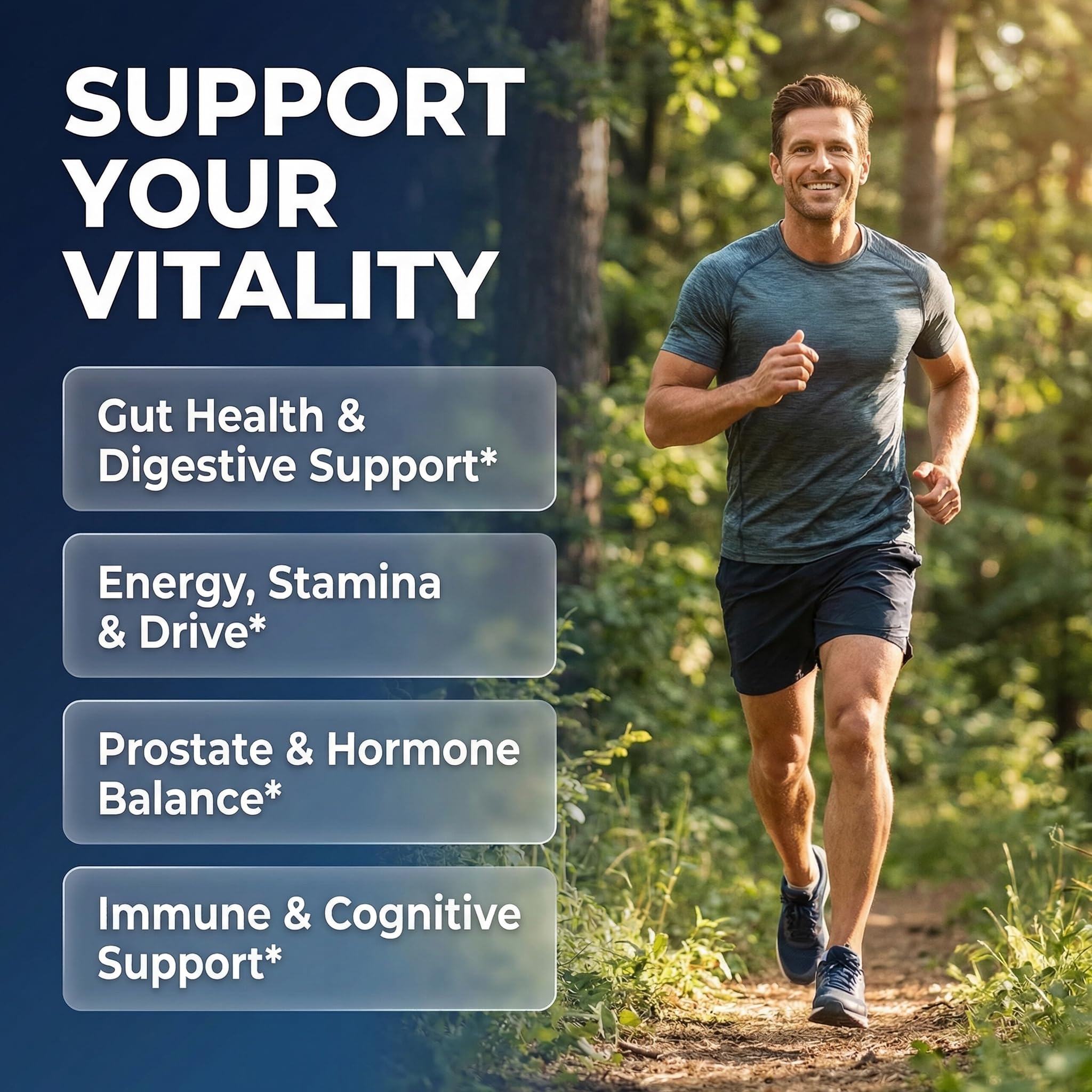 Clean Nutra Probiotics for Men | Tongkat Ali, Saw Palmetto, Tribulus, Ginseng, Ashwagandha, Maca, Pumpkin, Gingko Biloba, Pine Bark, Fenugreek, Shilajit, Zinc - Mens Probiotic 60 Capsules Clean Nutraceuticals uk supplements