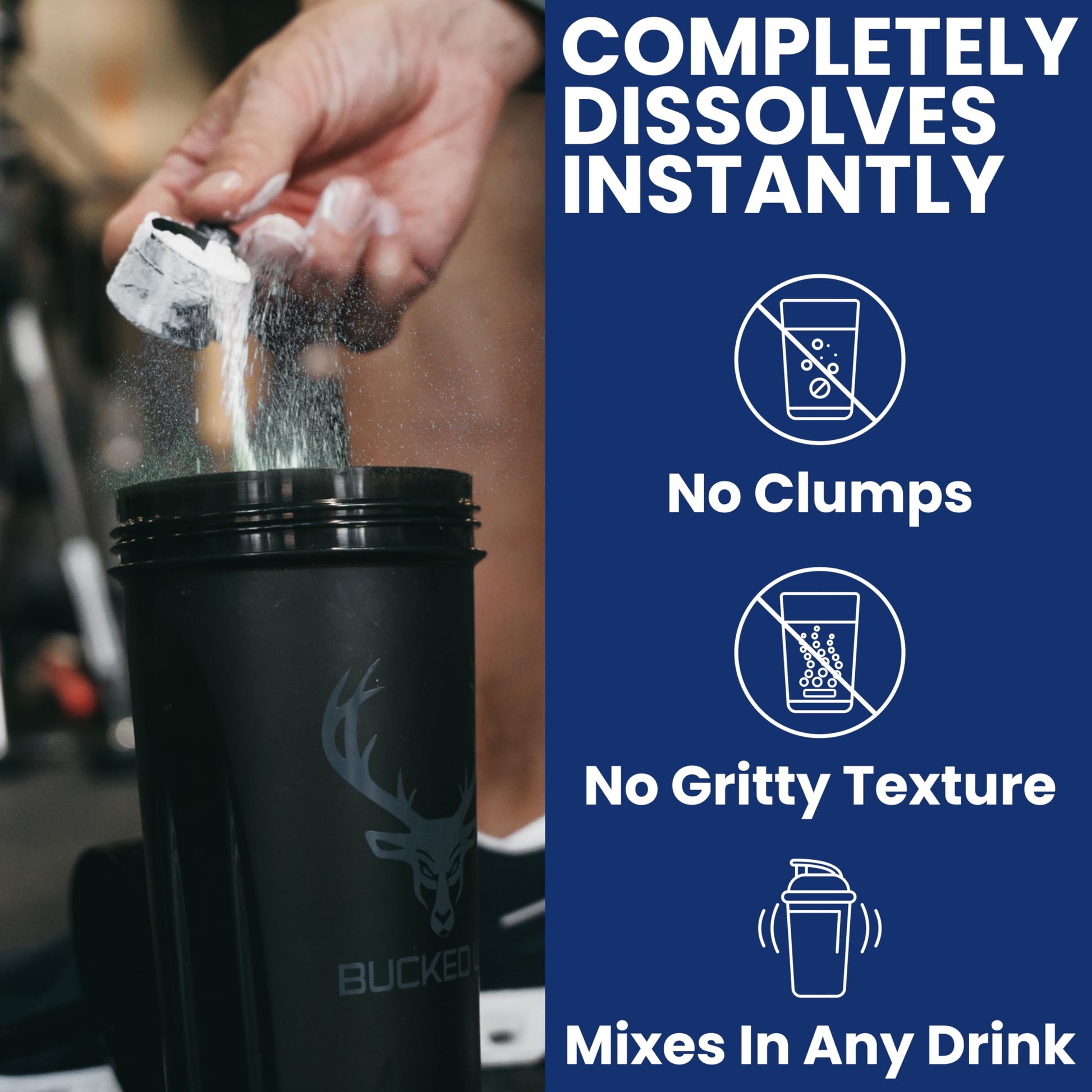 Bucked Up Pure Micronized Creatine Monohydrate for Women and Men - Easy to Mix and Unflavored - 5G Per Serving - 50 Servings - 250 Grams Per Container Bucked Up uk supplements