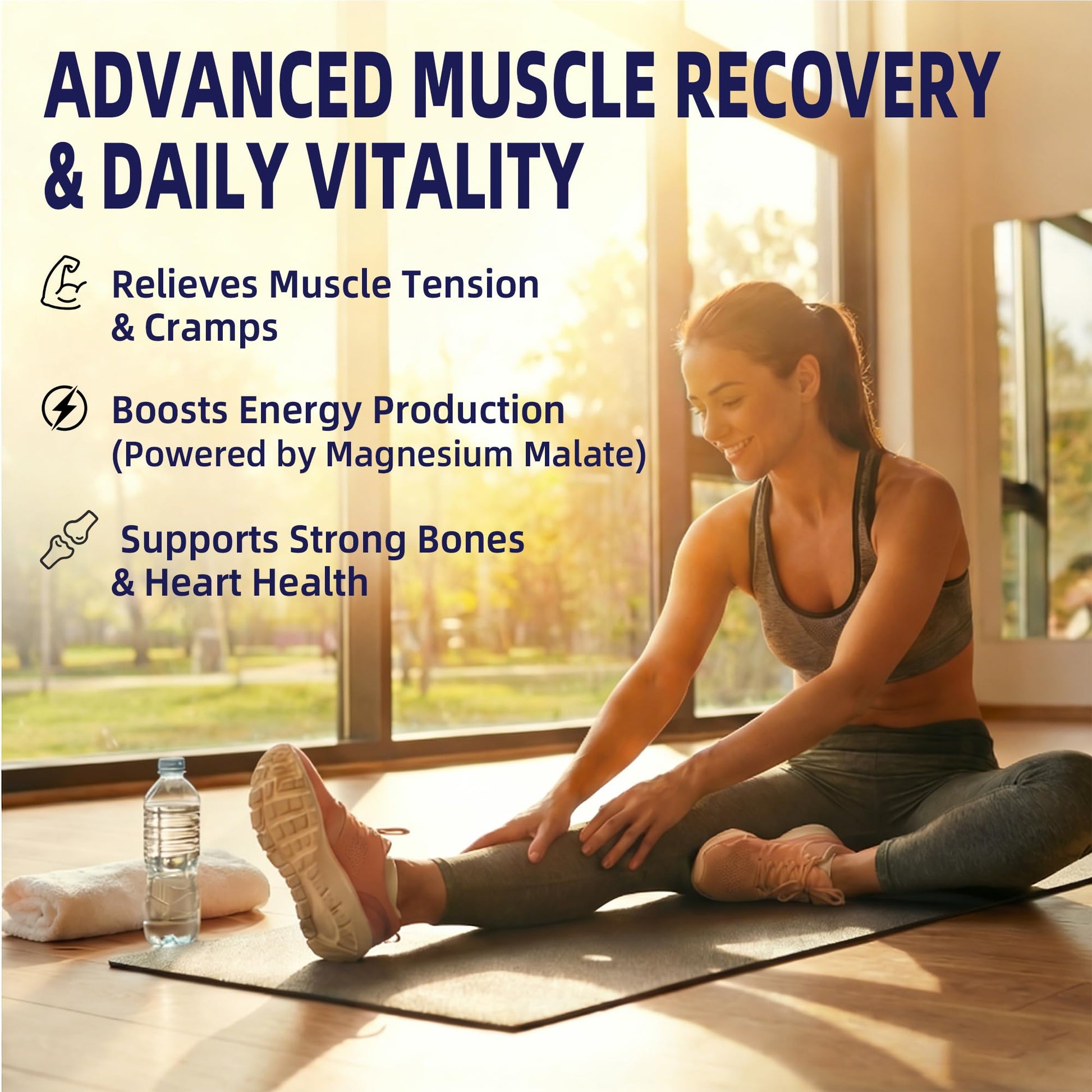 Magnesium Complex Supplement with 10 Forms of Elemental Magnesium, 1200 mg per Serving, Magnesium Glycinate, Citrate, Malate & Taurate, High Absorption Vegan Capsules, Non-GMO HiPlus uk supplements