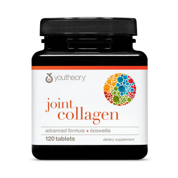 Youtheory Joint Collagen Advanced - Contains Undenatured Type II Collagen & Herbal Ingredients - Contains Bovine Source - Shellfish Free - 120 Tablets (60-Day Supply) Youtheory uk supplements