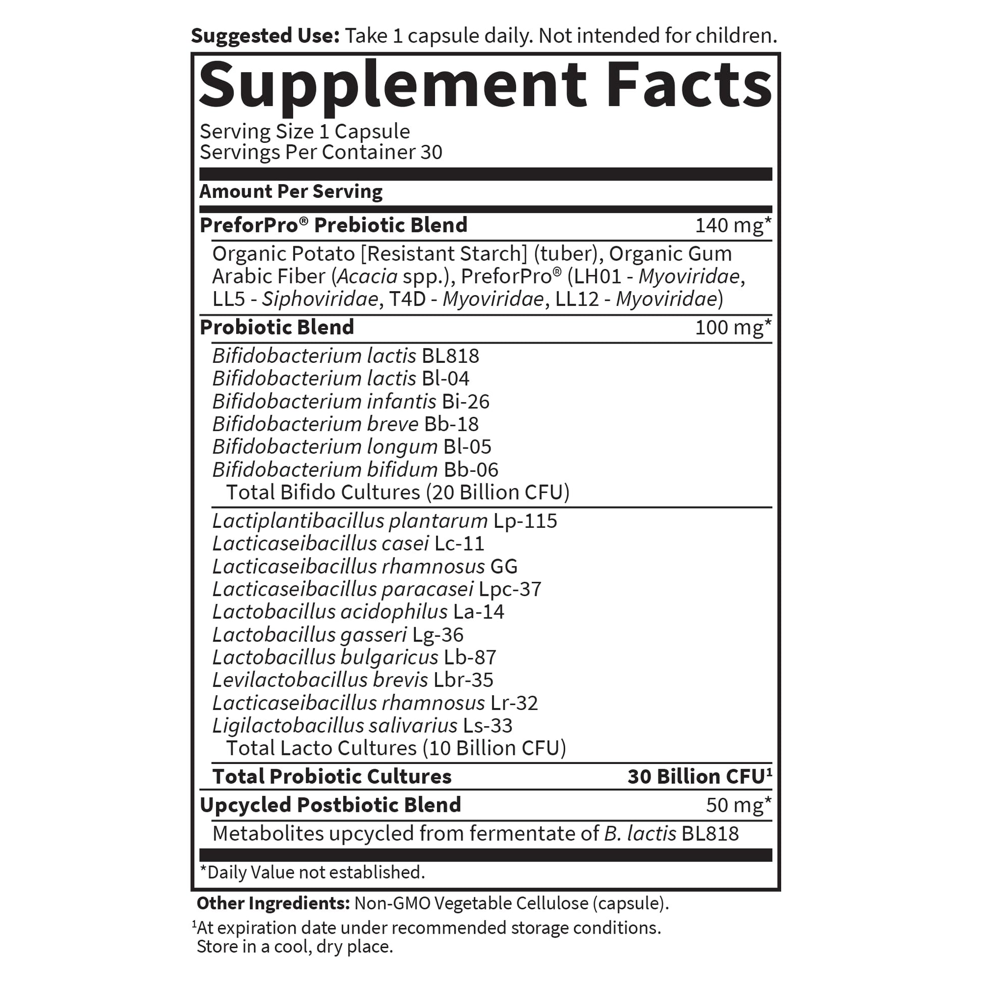 Garden of Life Dr Formulated Probiotics 30 Billion CFU Pre + Pro + Postbiotics for Men and Women Digestive and Immune Support, Potato, Acacia, Postbiotic Metabolites, 30 Mini Vegetarian Capsules Garden of Life uk supplements