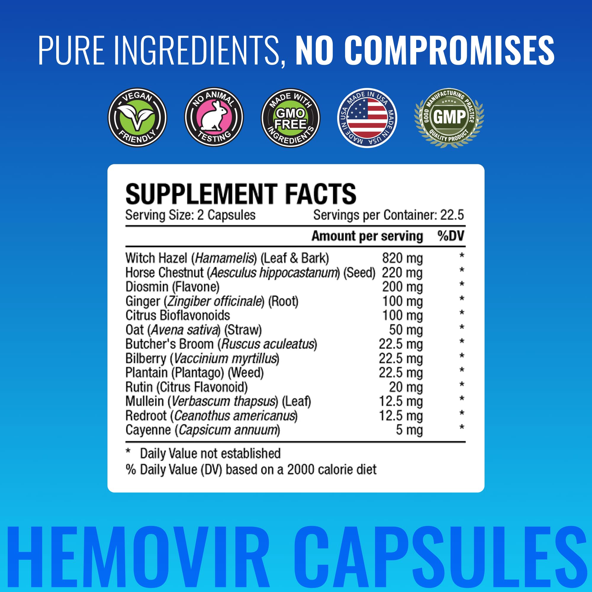 Approved Science Hemovir - Hemorrhoid Capsules and Cream - Dual-Action Stops Itching and Optimizes Blood Flow - Internal and External Care - 45 Capsules + 2 Fl Oz - Vegan - Non GMO - Made in The USA Approved Science uk supplements