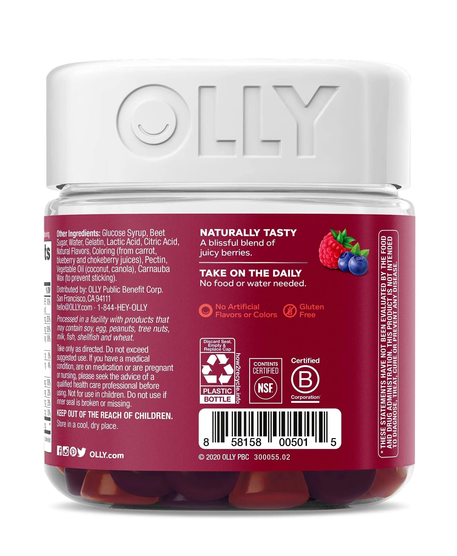 OLLY Gift, Family 2 Pack: Women's Multivitamin Gummy (90 Count), Kids Multivitamin + Probiotic Gummy (70 Count), Vitamins A, D, C, E, B, Chewable Supplement OLLY uk supplements