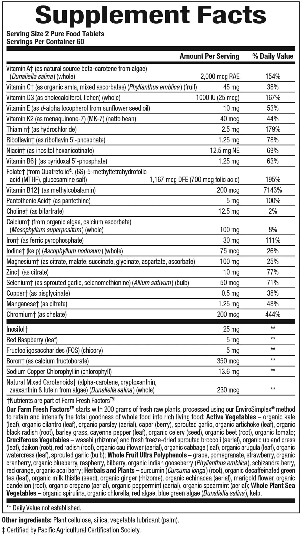 Natural Factors Whole Earth & Sea, Women's Prenatal Multivitamin and Mineral, Whole Food Supplement, Vegan, 120 Tablets Natural Factors uk supplements