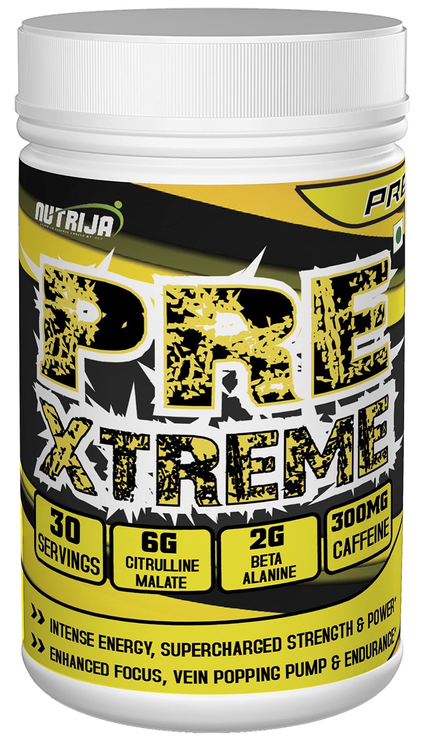 NutriJa Pre Xtreme - Pre Workout Supplement - 30 Servings (Tangy Orange) NutriJa uk supplements