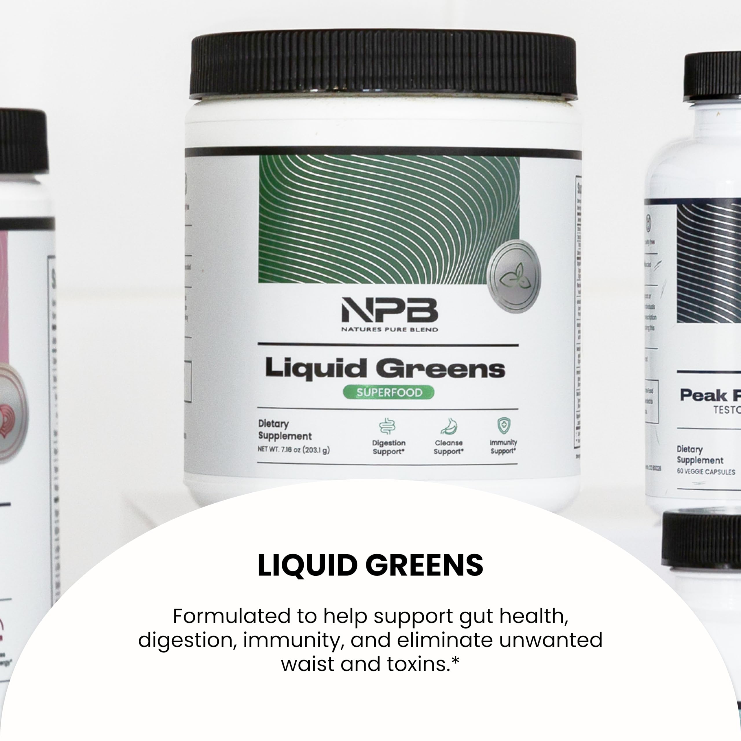 Nature's Pure Blend Super Greens Powder – Organic Greens Superfood Powder Supplements for Green Juice & Smoothie – Probiotic - Drink Mix for Energy Wellness and Digestion (Matcha Flavor, 30 Servings) Nature's Pure Blend uk supplements