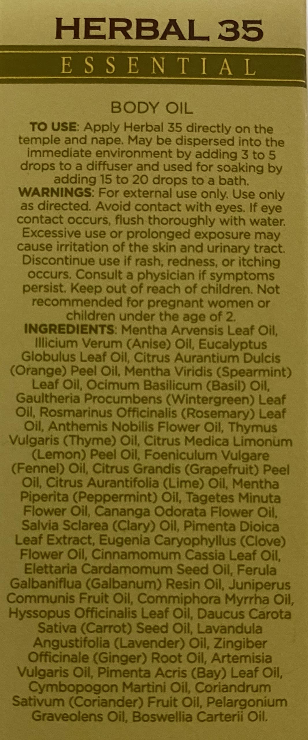L'eudine Herbal 35 Essential Oil, Soothing and Calming Eucalyptus Essential Oil, Powerful Blend L'eudine uk supplements