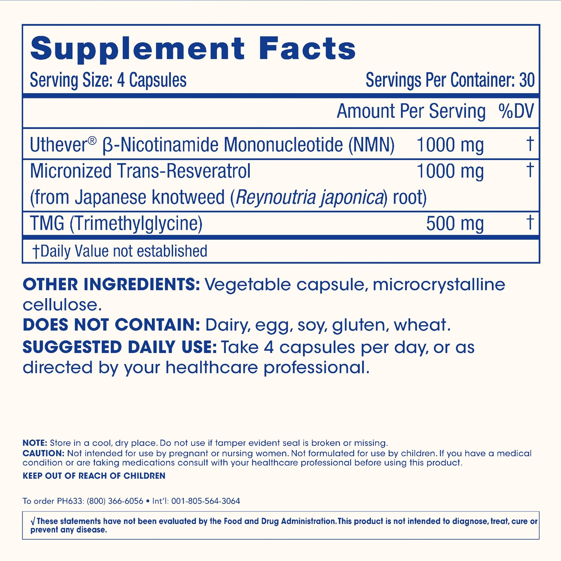 ProHealth NMN Pro Complete (120 Capsules, 3 Pack) - 1000 mg Uthever® NMN + 1000 mg Resveratrol + 500 mg TMG. NAD+ Precursor, Methylation Support & Sirtuin Activation. Triple Lab-Tested ProHealth uk supplements