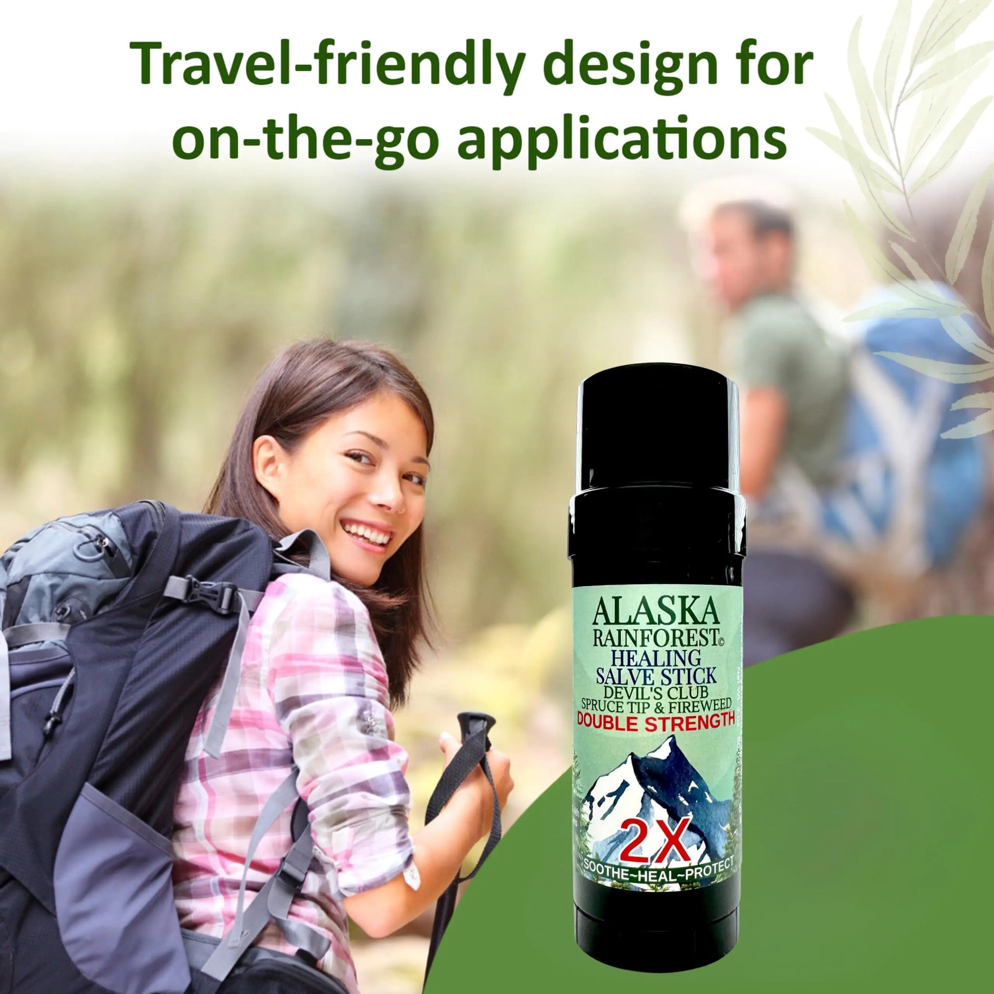 Snowy Summit Alaska Rainforest 2X Salve Stick - Salve for Dry Skin & Joint Relief - Natural Salve for Soothing Skin with Gentle Aroma - Body & Hand Salve - Muscle Rub Alaskan Devil’s Club Oil Snowy Summit uk supplements