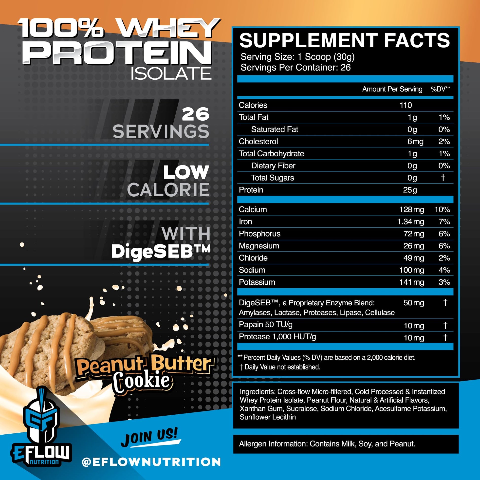 eFlow Nutrition 100% Whey Protein Isolate - Lactose-Free Digestive Enzymes Added eFlow Nutrition uk supplements