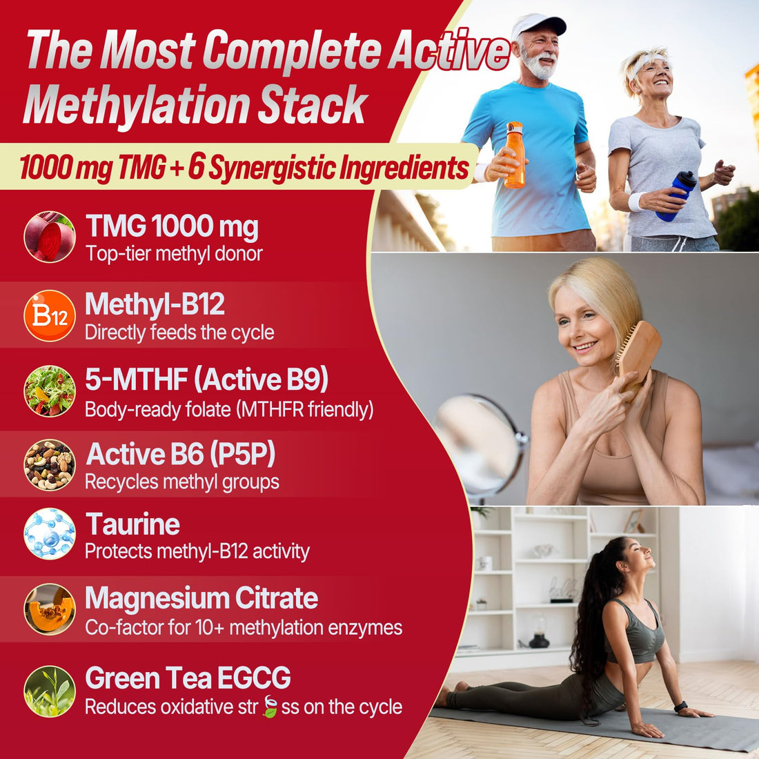 2Pack TMG Gummies 1000mg Betaine Anhydrous + Methylated Multivitamin & B Complex Methylated(Methylfolate B12 B6), Magnesium, Taurine - Essential Trimethylglycine for Homocysteine Levels, Brain, Energy Nextdia uk supplements