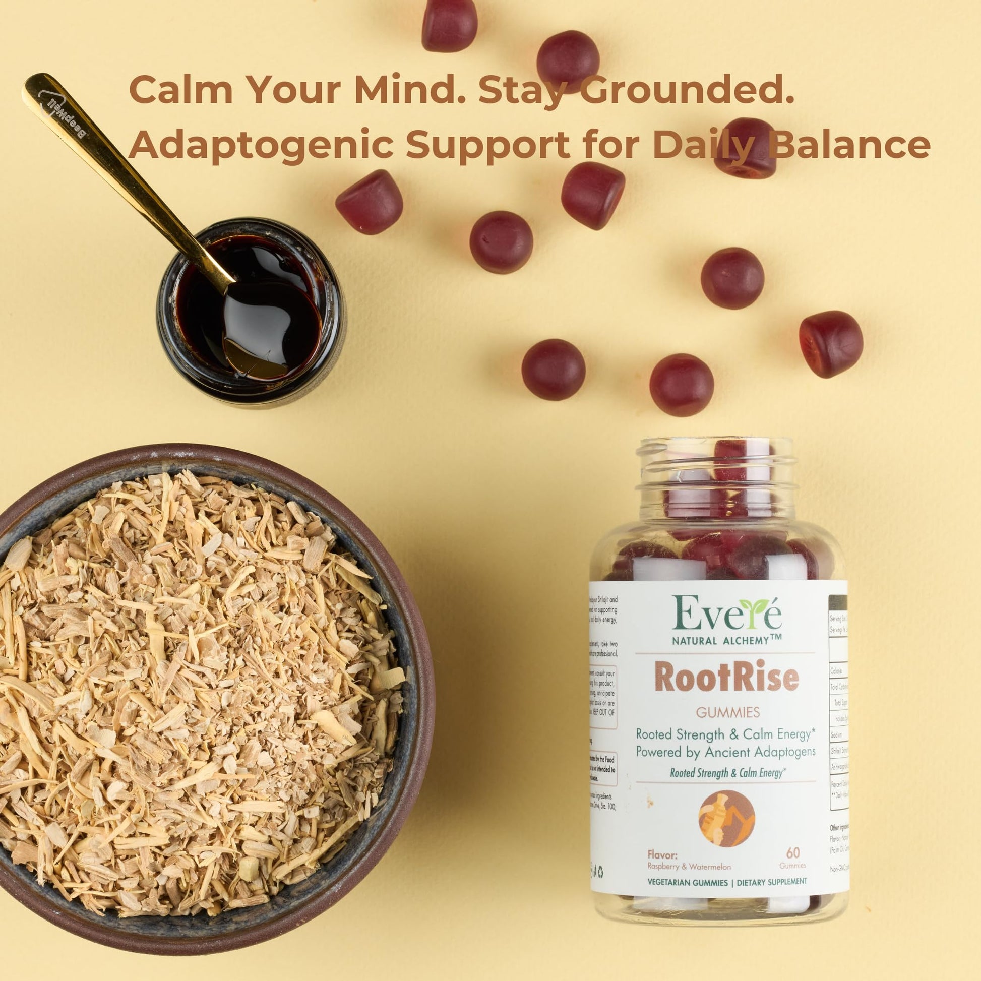 The EverÉ Natural Alchemy Evere RootRise Gummies - Shilajit + Ashwagandha Gummies The EverÉ Natural Alchemy uk supplements