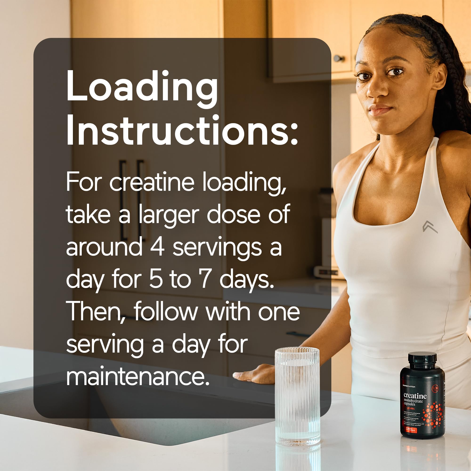 SMARTERNUTRITION Creatine Monohydrate Pills with 2500mg (2.5g) Per Serving, Vegan Capsules - Pre & Post Workout Recovery Support, Promotes Muscle Mass &. Endurance - 60 Count[30-Day Supply] SMARTERNUTRITION uk supplements