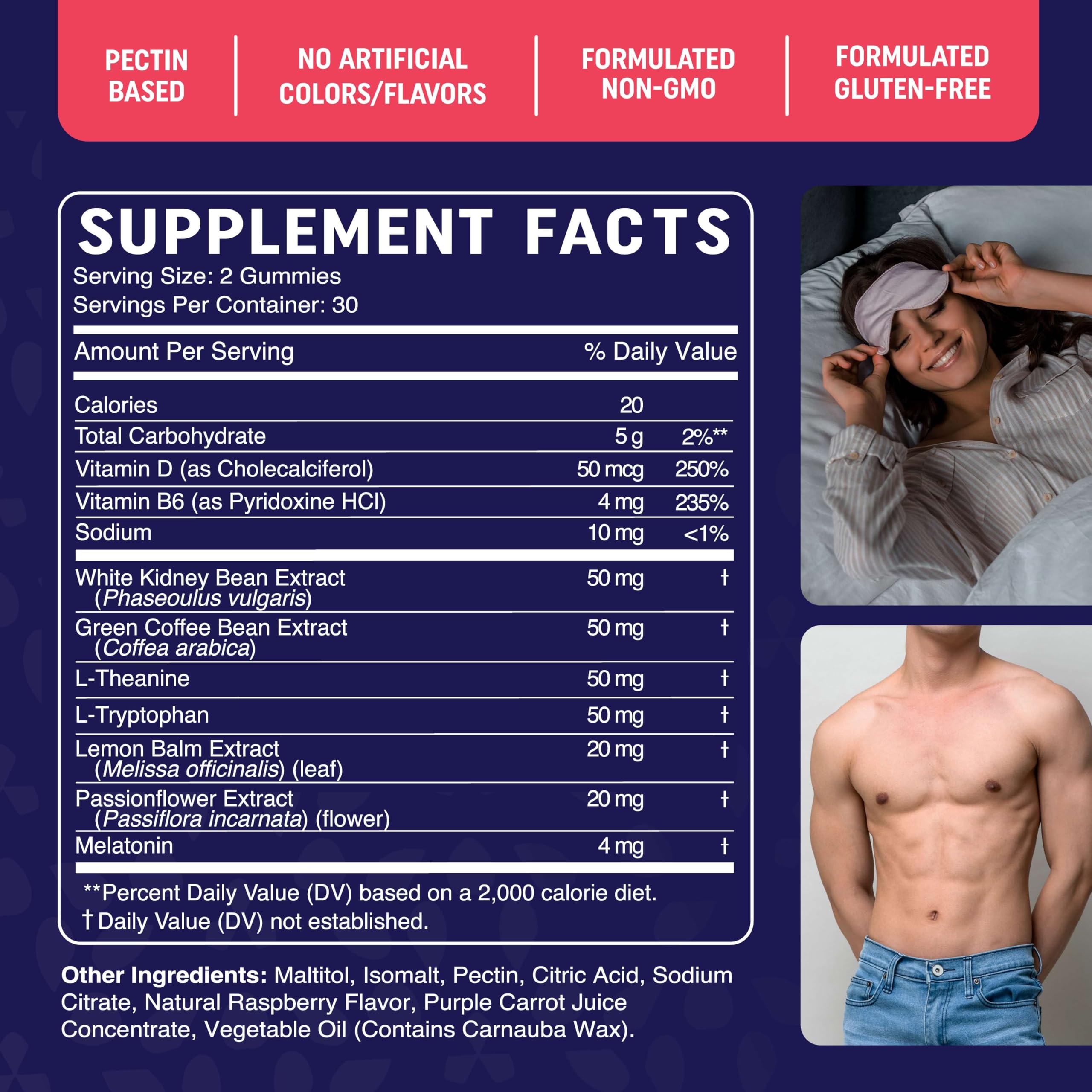 Sugar-Free Night Time Fat Burner Gummies for Sleep & Weight Loss Support | Hunger MAV NUTRITION uk supplements