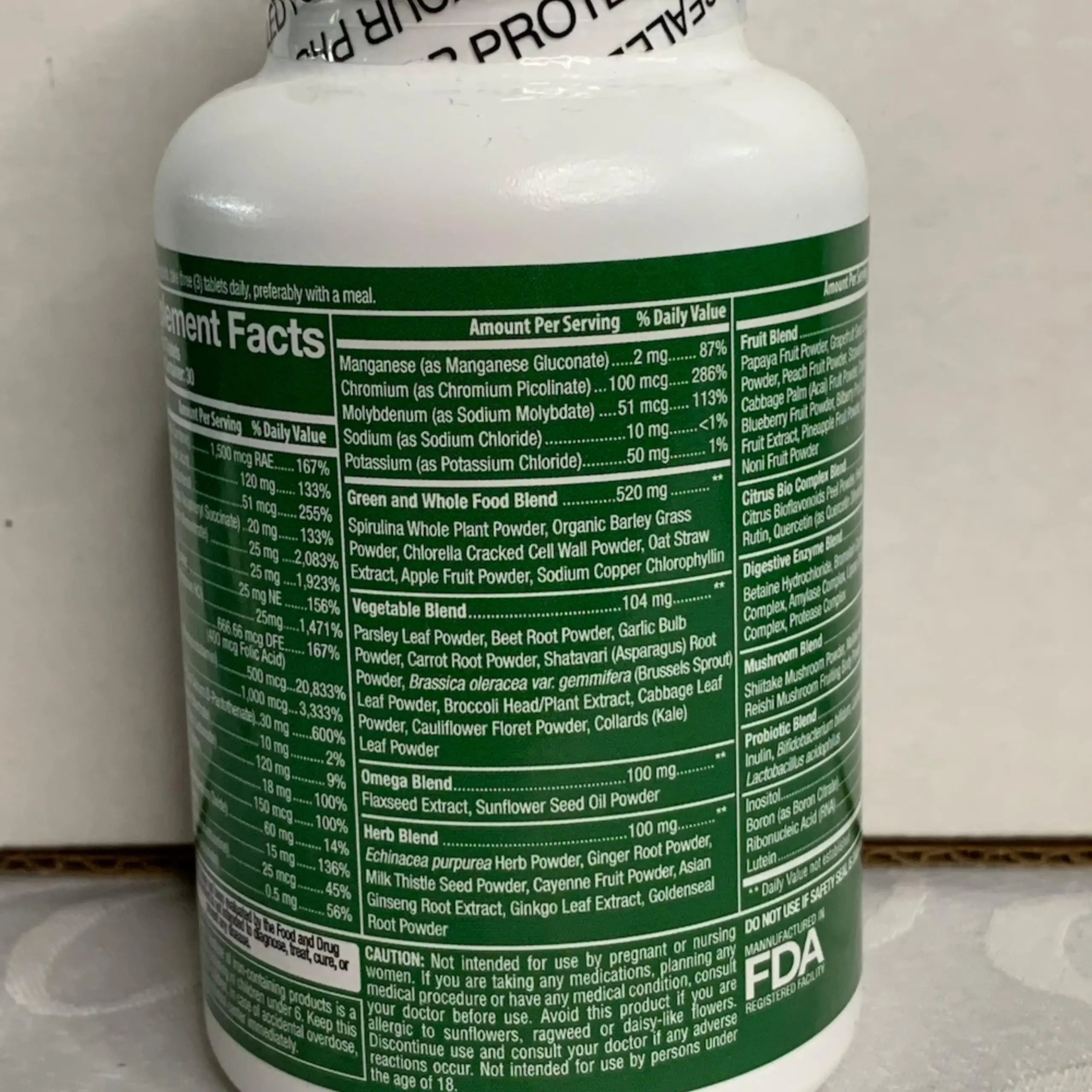 Whole Nature Whole Food Multivitamin for Men and Women Complete Daily Superfood Vitamins Plus Minerals Digestive Enzymes Whole Nature uk supplements