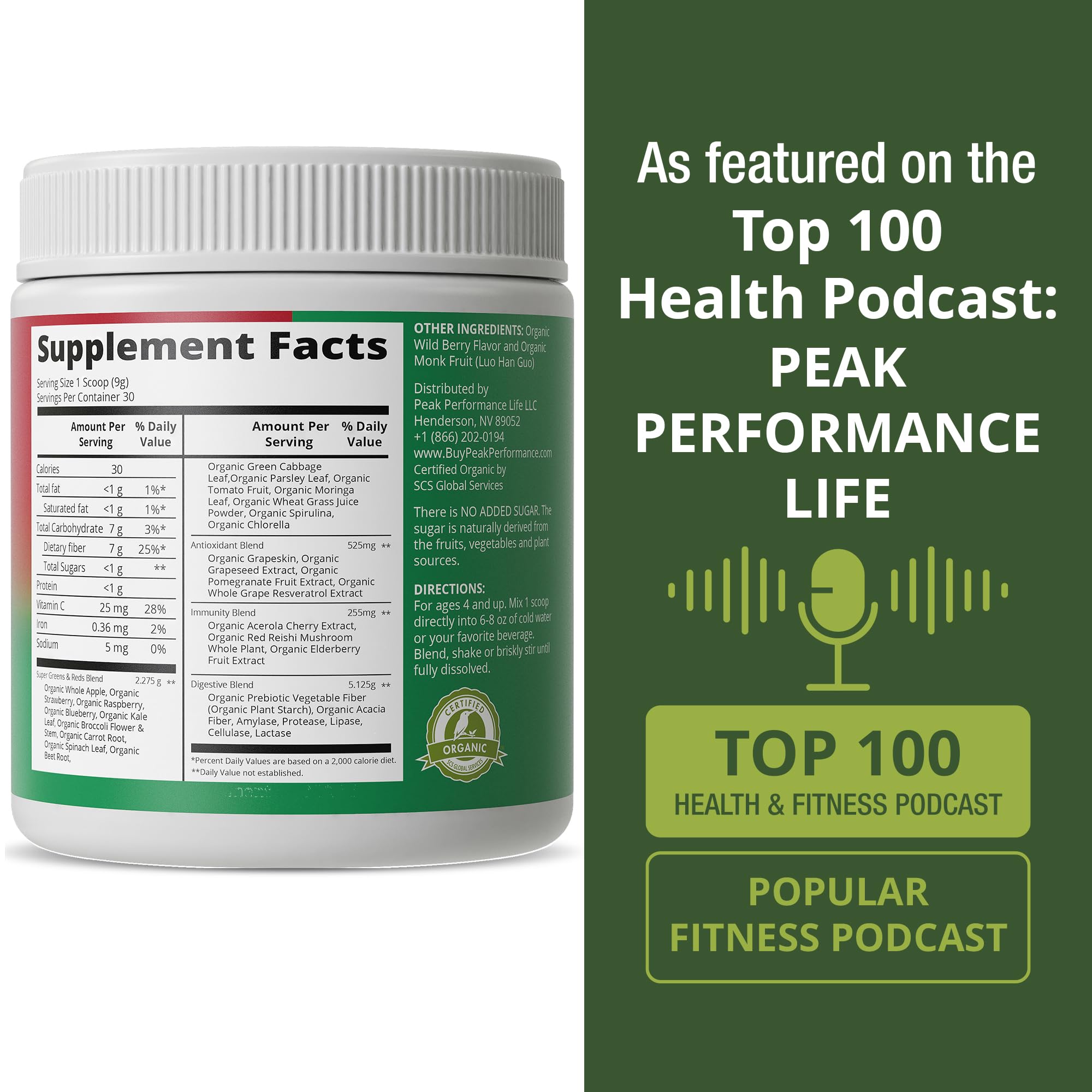 Kids Greens and Reds Superfood Powder. Best Tasting Organic Vegan Super Food Juice with 25+ Real Fruits and Vegetables. Gluten Free Real Food Vitamins. Green and Red Superfoods Supplement for Children Peak Performance uk supplements