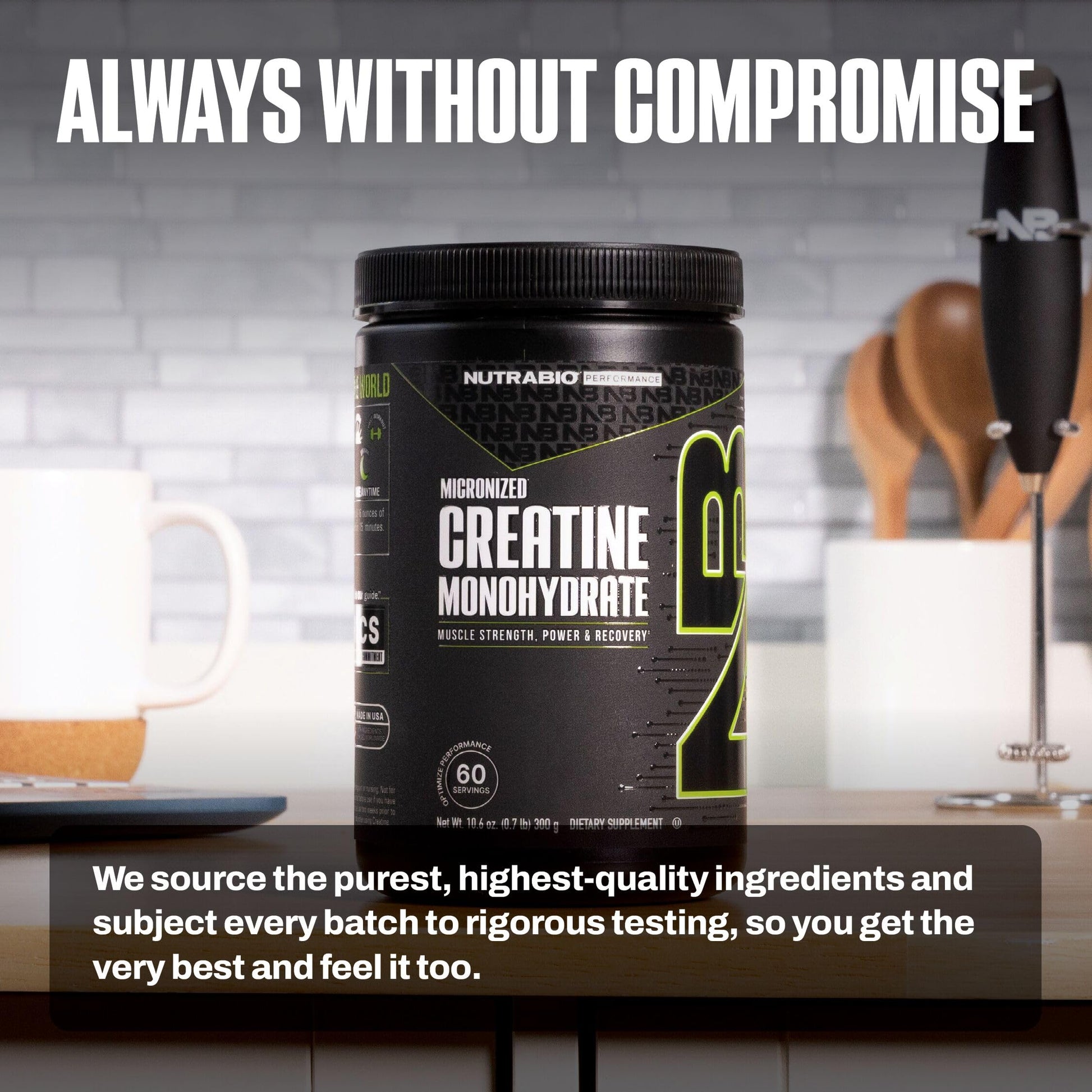 NutraBio Pure Micronized Creatine Monohydrate Powder Supplement, Unflavored, (300 g) - Supports Bulk Muscle Energy, Recovery, and Strength - HPLC Tested Creatine Powder Supplement for Men and Women NutraBio uk supplements
