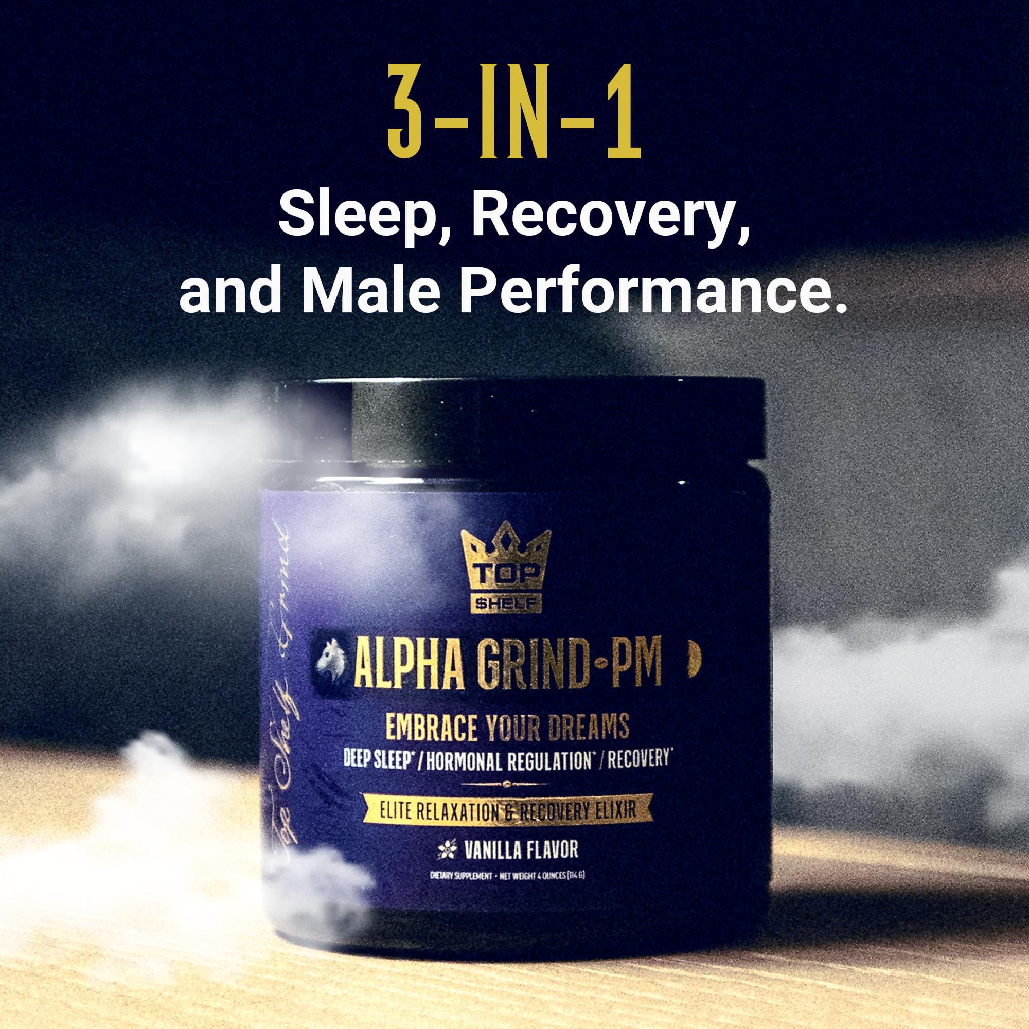 Advanced Sleep Supplement for Men, Nootropic Night Time Burner & Anabolic Recovery Join Top Shelf Grind uk supplements
