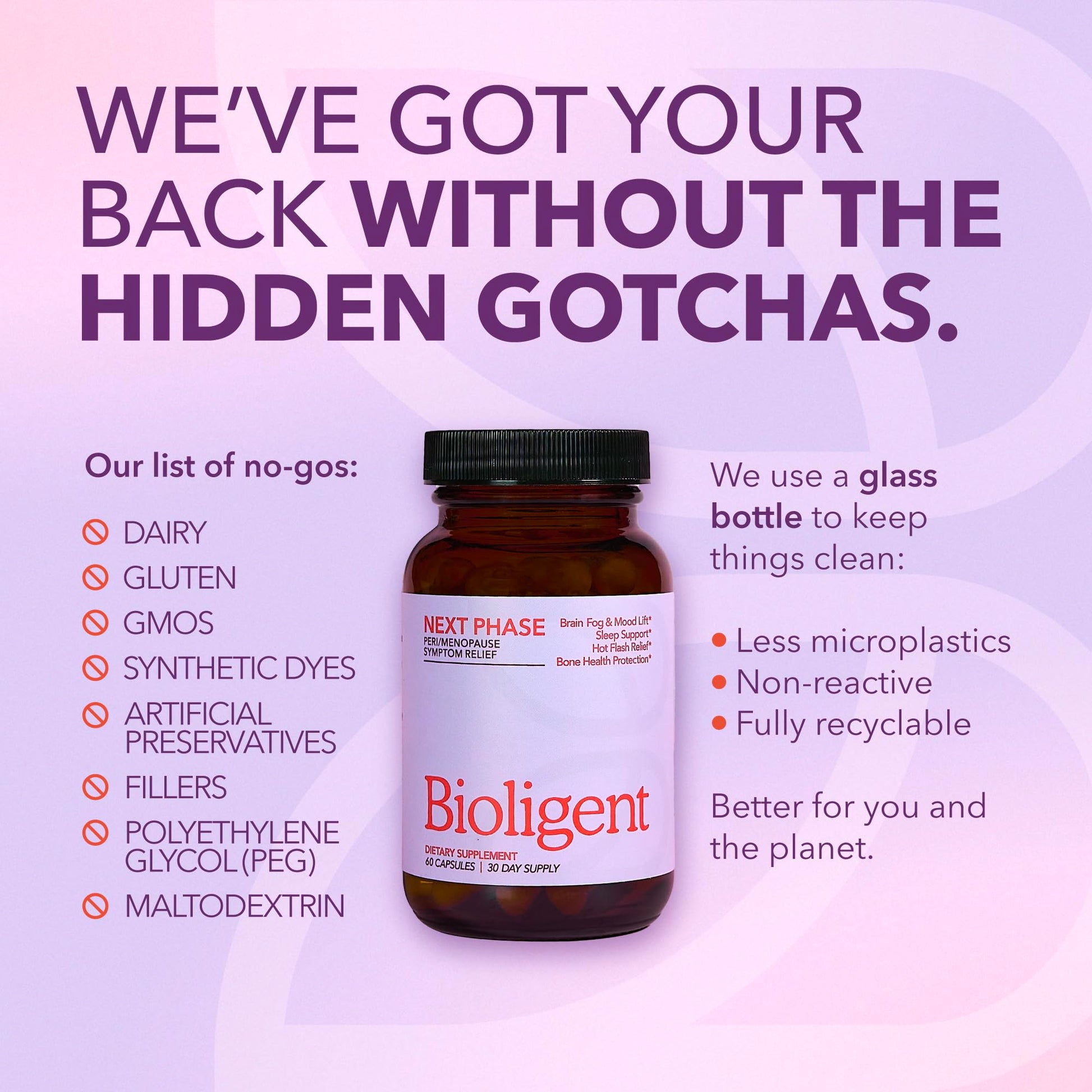 Bioligent Menopause Support Supplement for Women, Hot Flash, Sleep, Mood & Focus Support, Hormone-Free with Maca, Ginseng, Chamomile & Saffron, Non-GMO, 60 Capsules, 30 Day Supply BIOLIGENT uk supplements