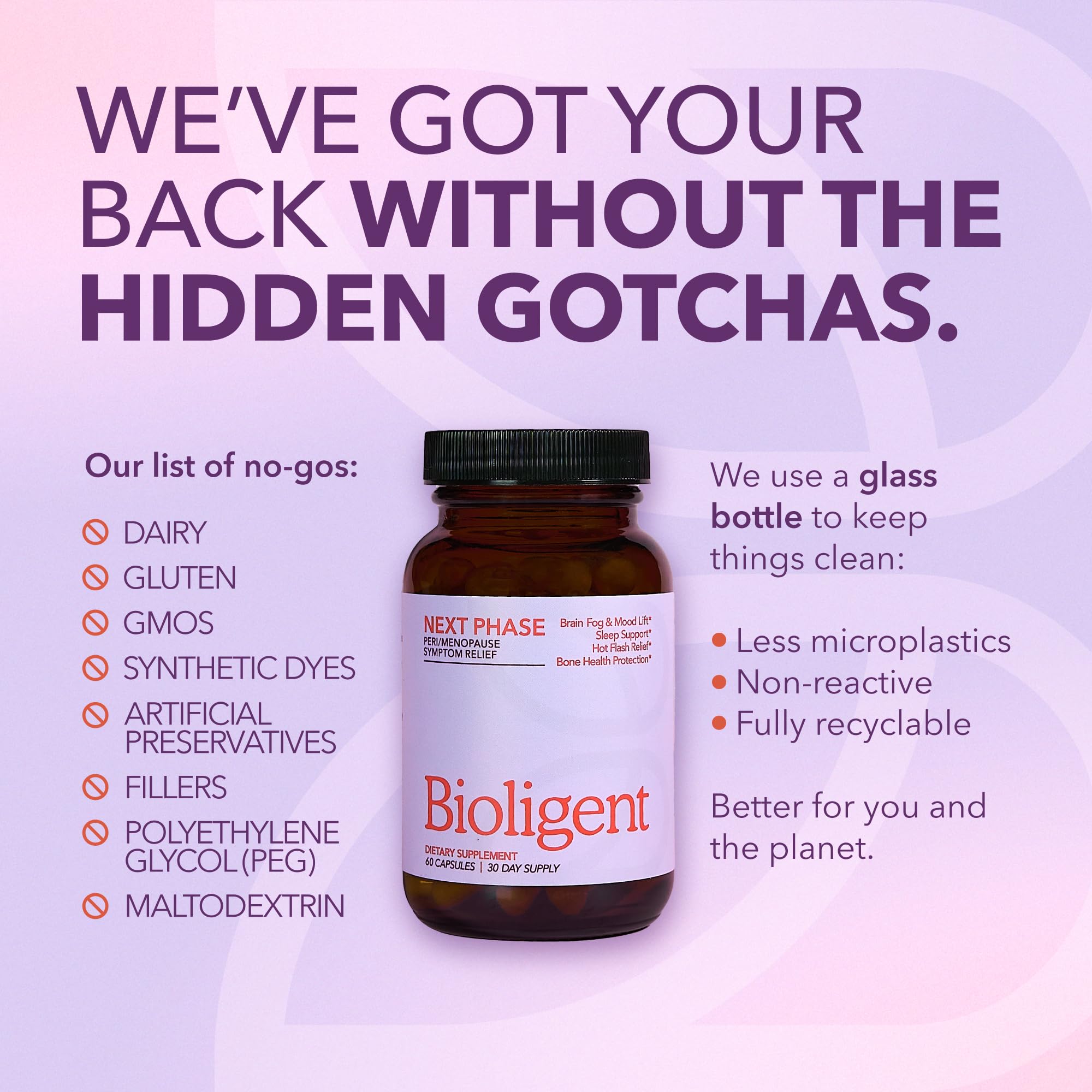 Bioligent Menopause Support Supplement for Women, Hot Flash, Sleep, Mood & Focus Support, Hormone-Free with Maca, Ginseng, Chamomile & Saffron, Non-GMO, 60 Capsules, 30 Day Supply BIOLIGENT uk supplements