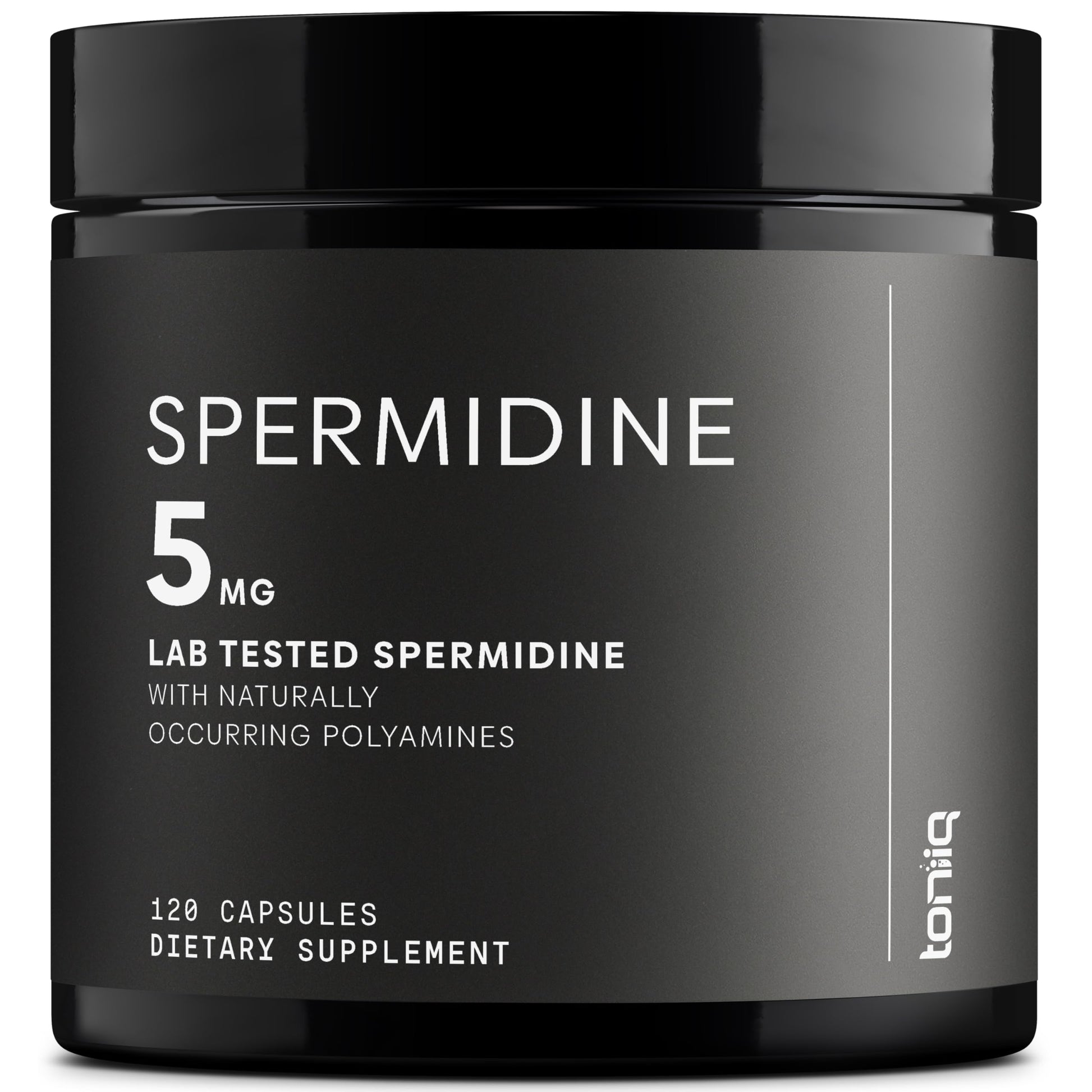 Toniiq Ultra Concentrated 500mg Spermidine Supplements for Men and Women - Non-Synthetic Spermidine Standardized to No Less Than 1% - 5mg per Serving Rice Germ Extract Toniiq uk supplements