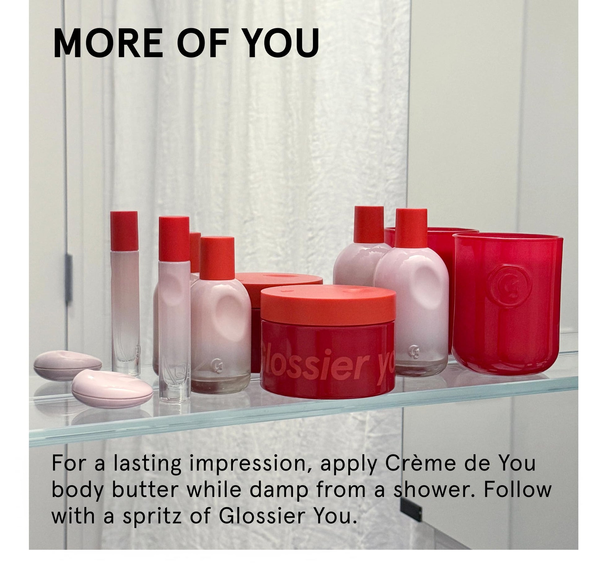 Glossier Crème de You Dry-Touch Body Butter - Signature You Fragrance Scented Body Cream for Dry Skin & 24 Hour Hydration - Shea Butter & Jojoba Oil - Warm & Spicy - Dermatologist-Tested, Vegan, 215ml Glossier uk supplements
