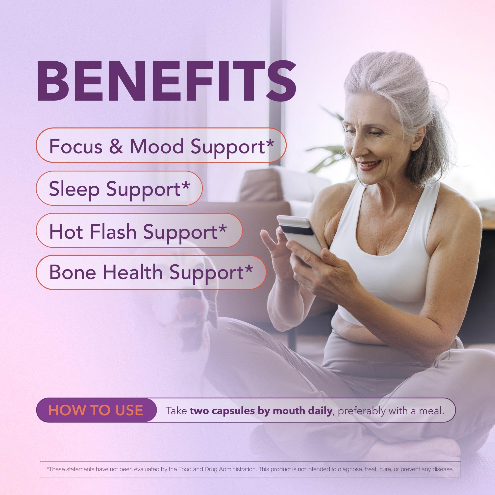 Bioligent Menopause Support Supplement for Women, Hot Flash, Sleep, Mood & Focus Support, Hormone-Free with Maca, Ginseng, Chamomile & Saffron, Non-GMO, 60 Capsules, 30 Day Supply BIOLIGENT uk supplements