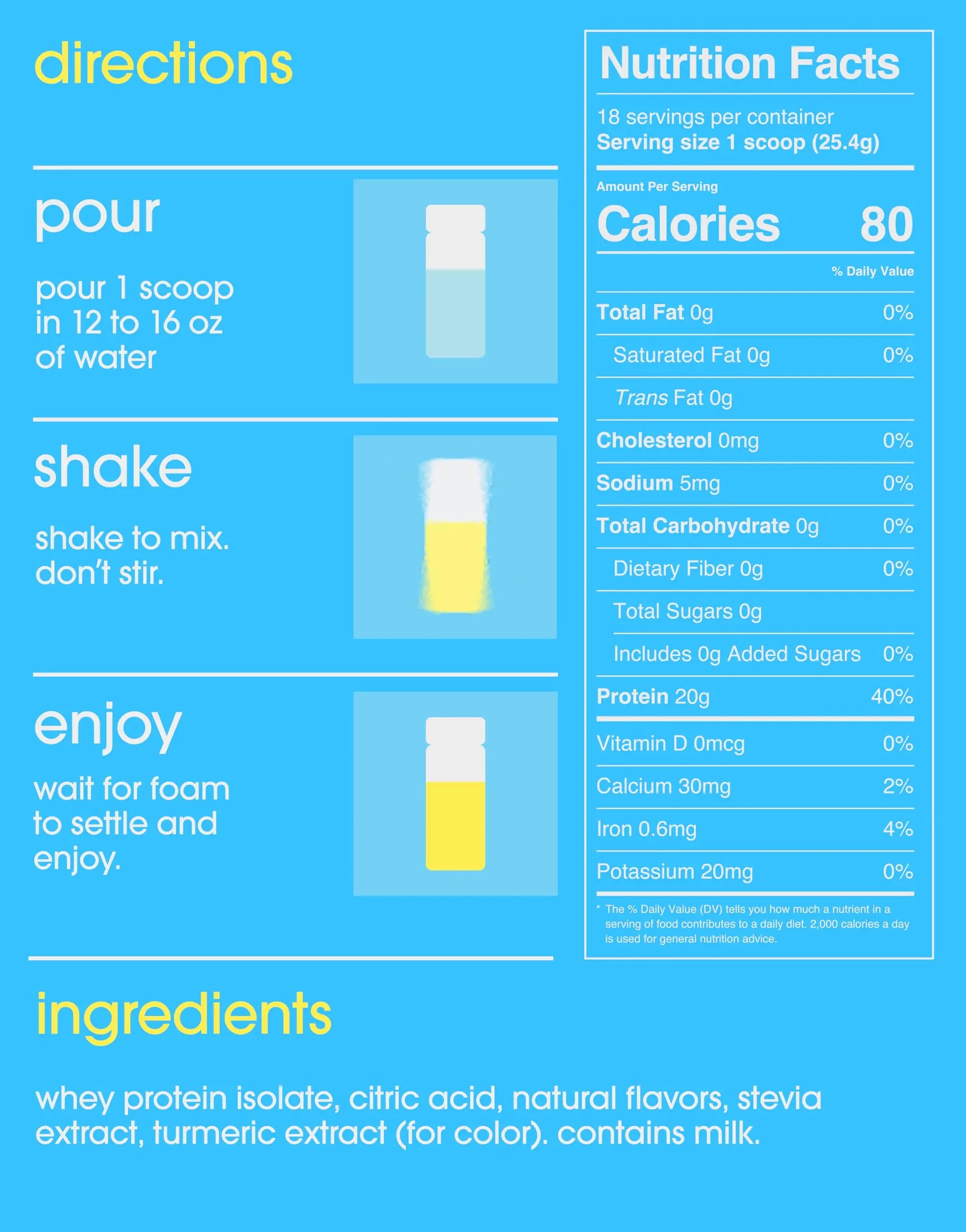 GRAMMS Clear Protein Powder 20G Protein for Women & Men | Lactose Free, Grass-Fed Whey Isolate, Gluten Free, Zero Sugar, Gut Friendly, Non-Bloating GRAMMS uk supplements