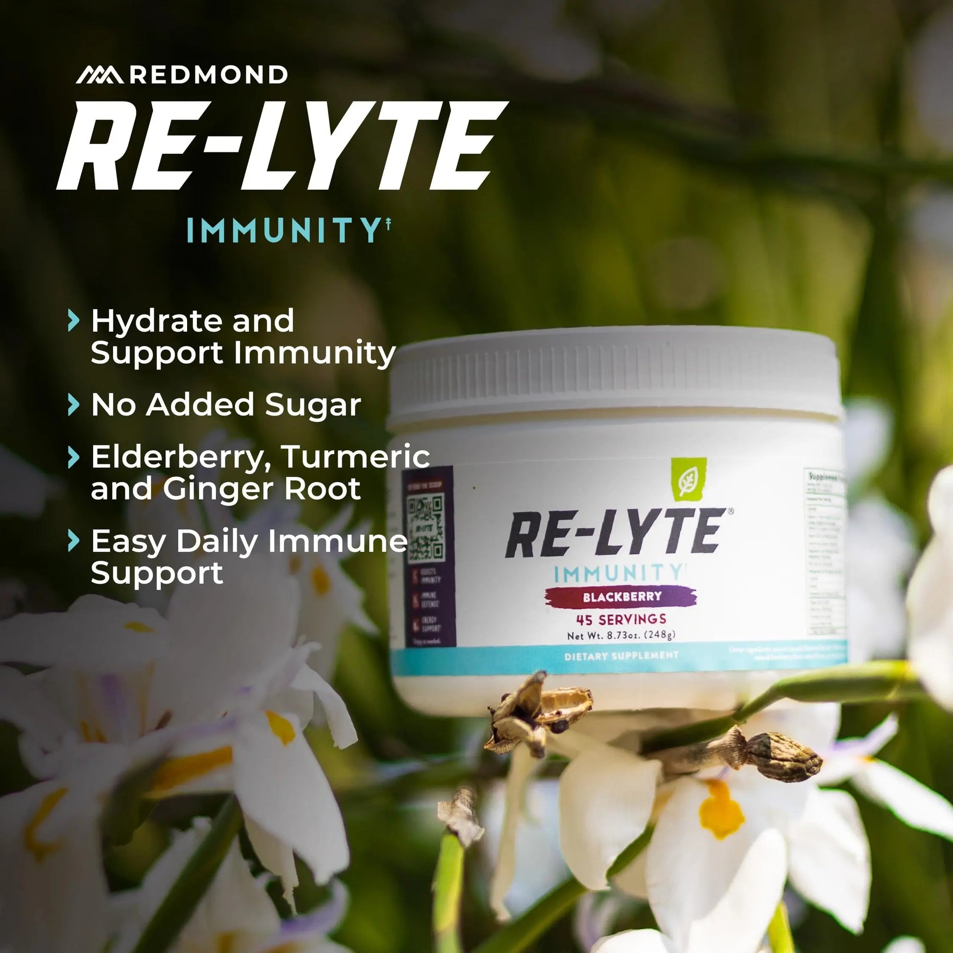 REDMOND Re-Lyte Immunity, Multivitamin Supplement Mix (BlackBerry) REDMOND uk supplements