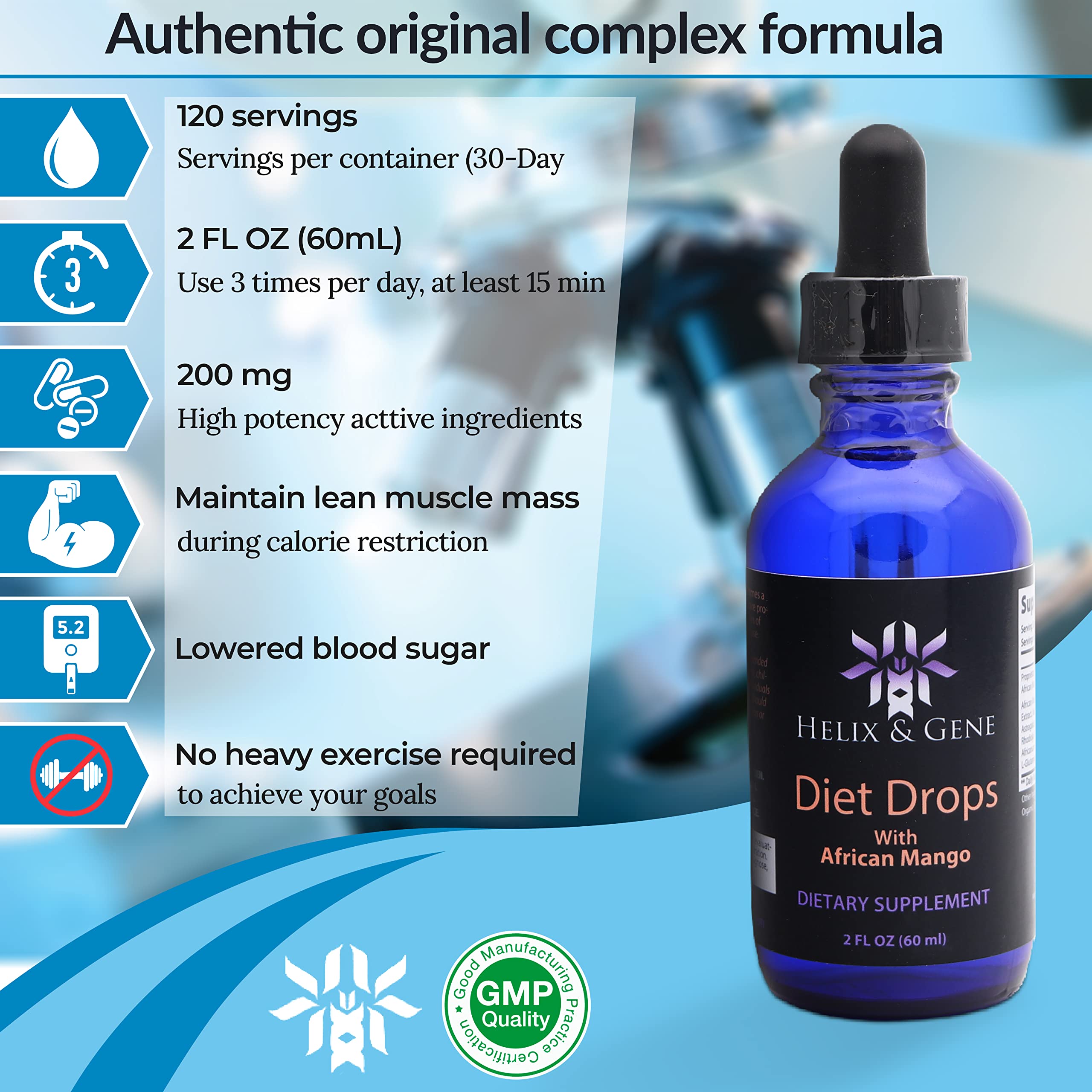 Helix & Gene Appetite Diet Drops Mango Flavor | Fast Weight Loss | Natural Metabolism Helix & Gene uk supplements