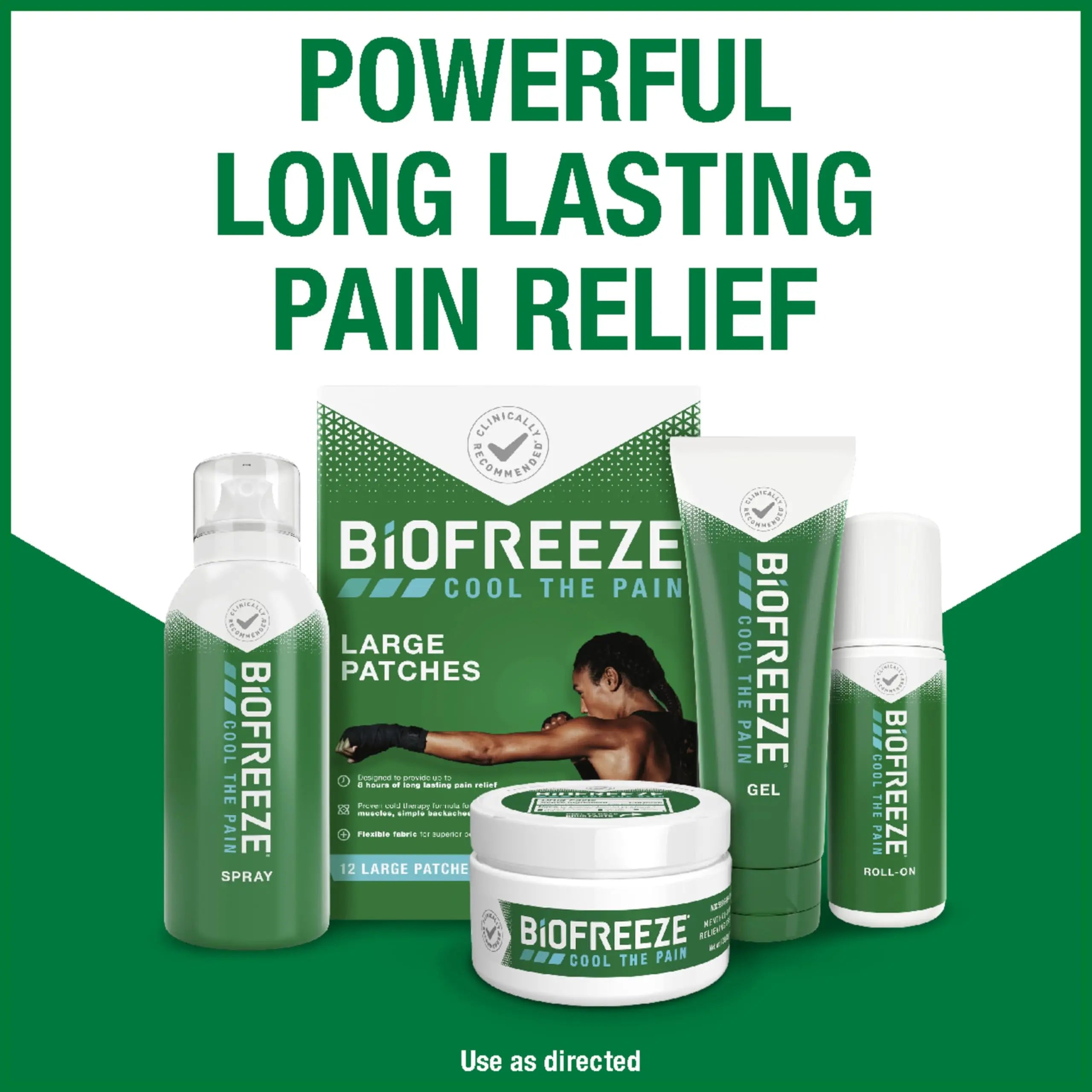 Biofreeze Roll-On Pain-Relieving Gel 3 FL OZ, Colorless (Pack Of 12) Topical Pain Reliever For Muscles And Joints From Arthritis, Backache, Strains, Bruises, & Sprains Biofreeze uk supplements