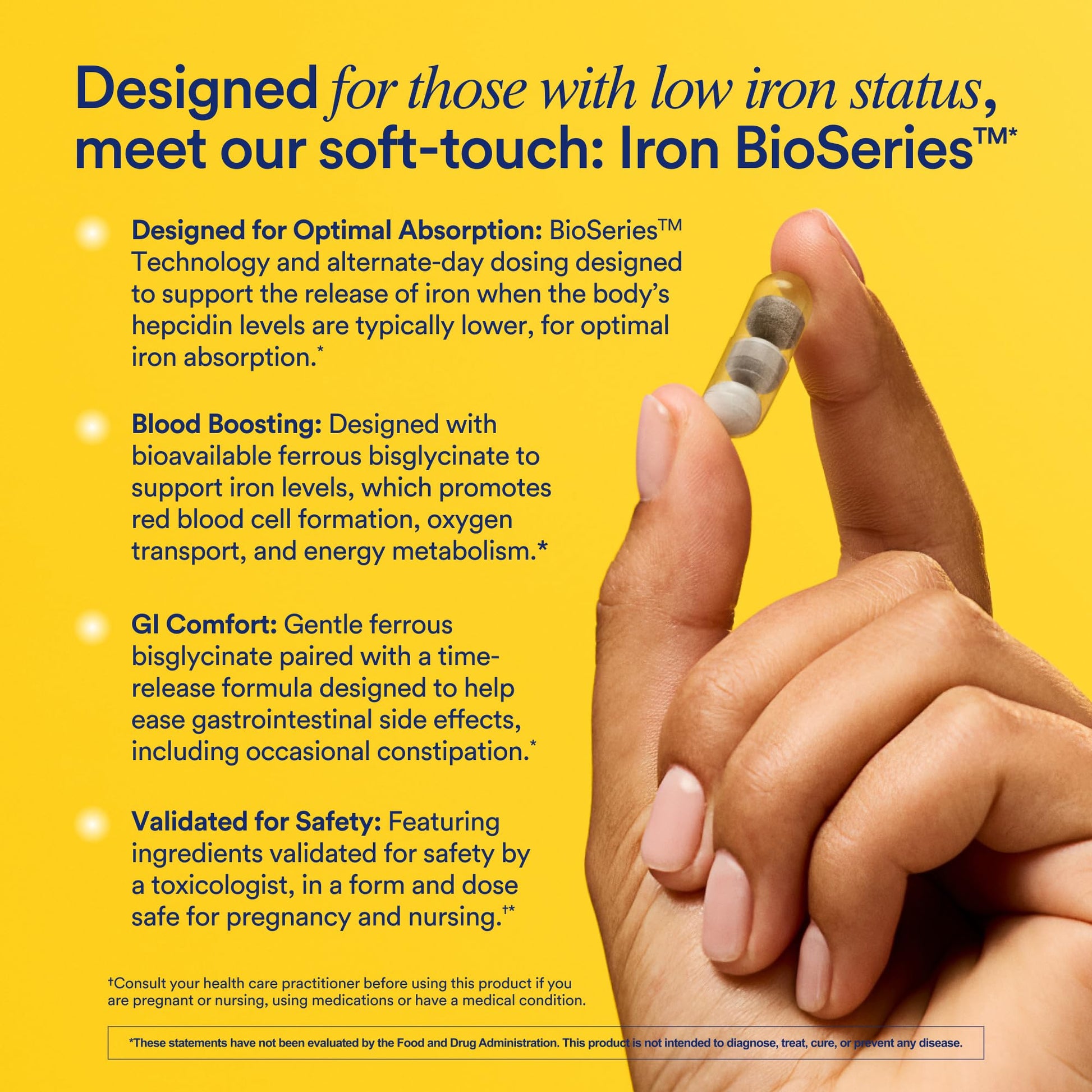 Ritual Iron Supplement to Support Low Iron Levels 60 mg | 48-hour Dosing Routine with BioSeries™ Technology plus Vitamin A and C. Designed for Optimal Absorption and Minimal GI Discomfort* 15 Servings Ritual uk supplements